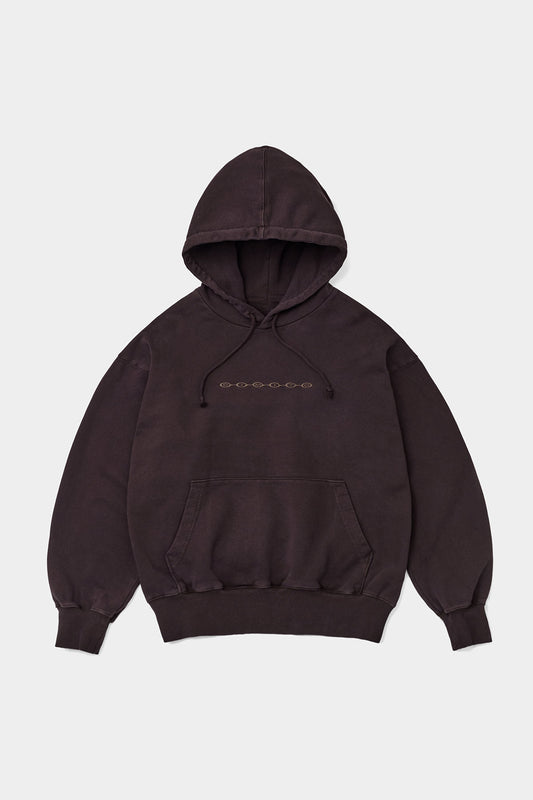 DIVISION BUBBLE LOGO GD HOODIE WASHED MAROON