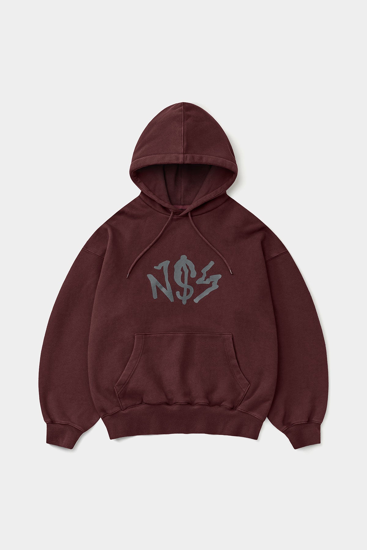 POWERED BY NSS HOODIE BURGUNDY
