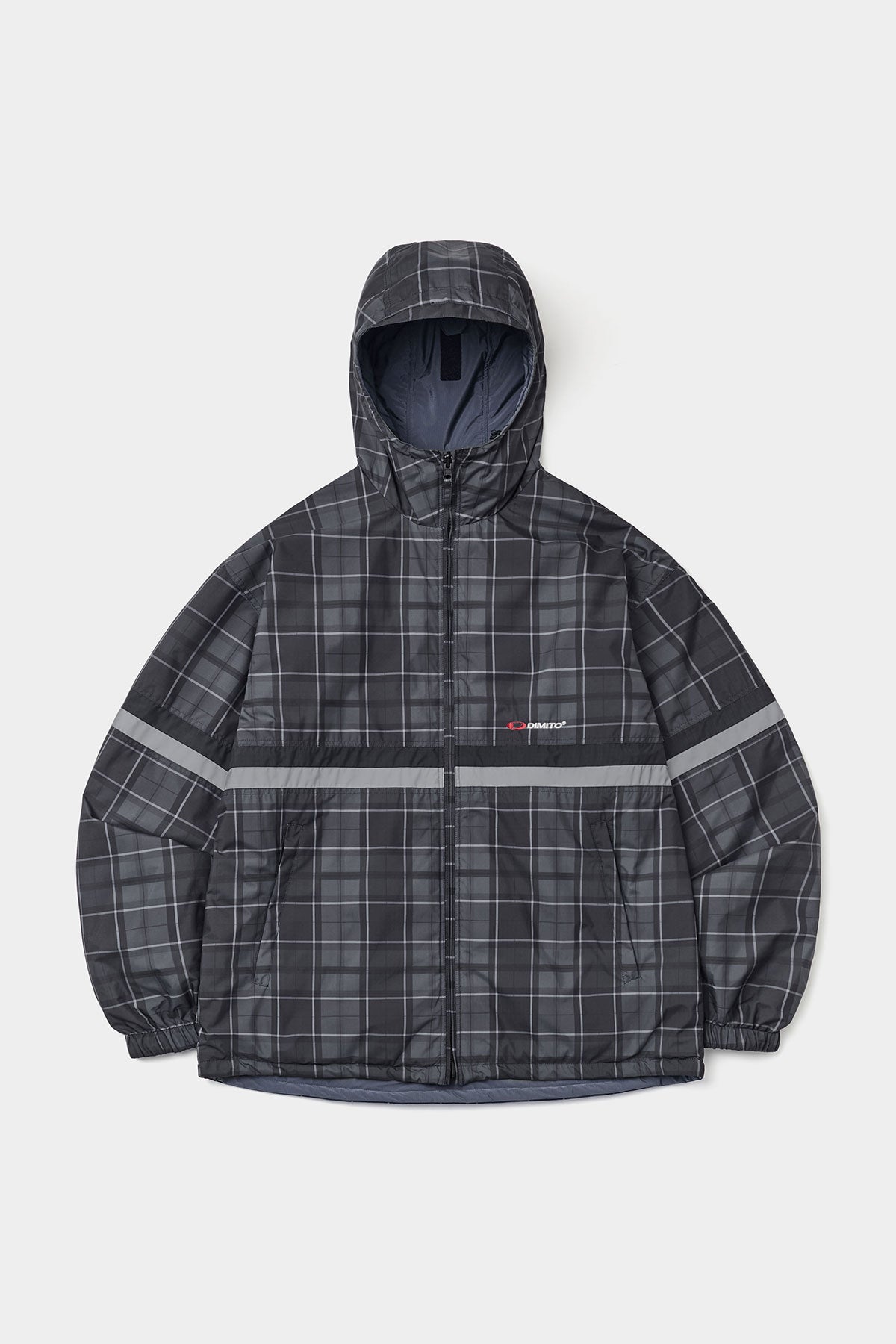REVERSIBLE WIND JACKET NAVY CHECK (Delivery date : 26.09.28)