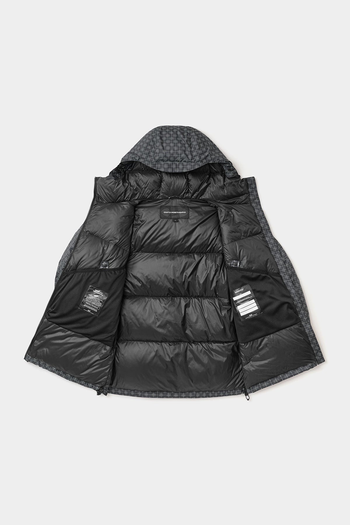 UTILITY GOOSE DOWN HD JACKET CROSS CHECK BLACK (Delivery date : 26.09.28)