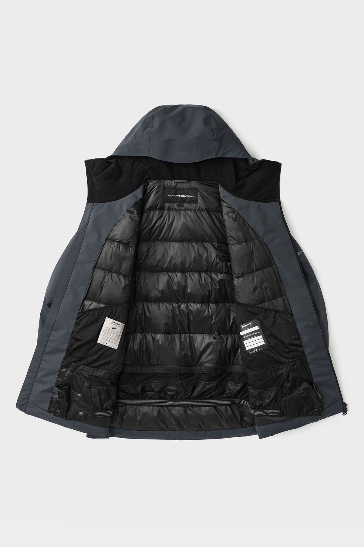 APEX DOWN JACKET BLUE STEEL