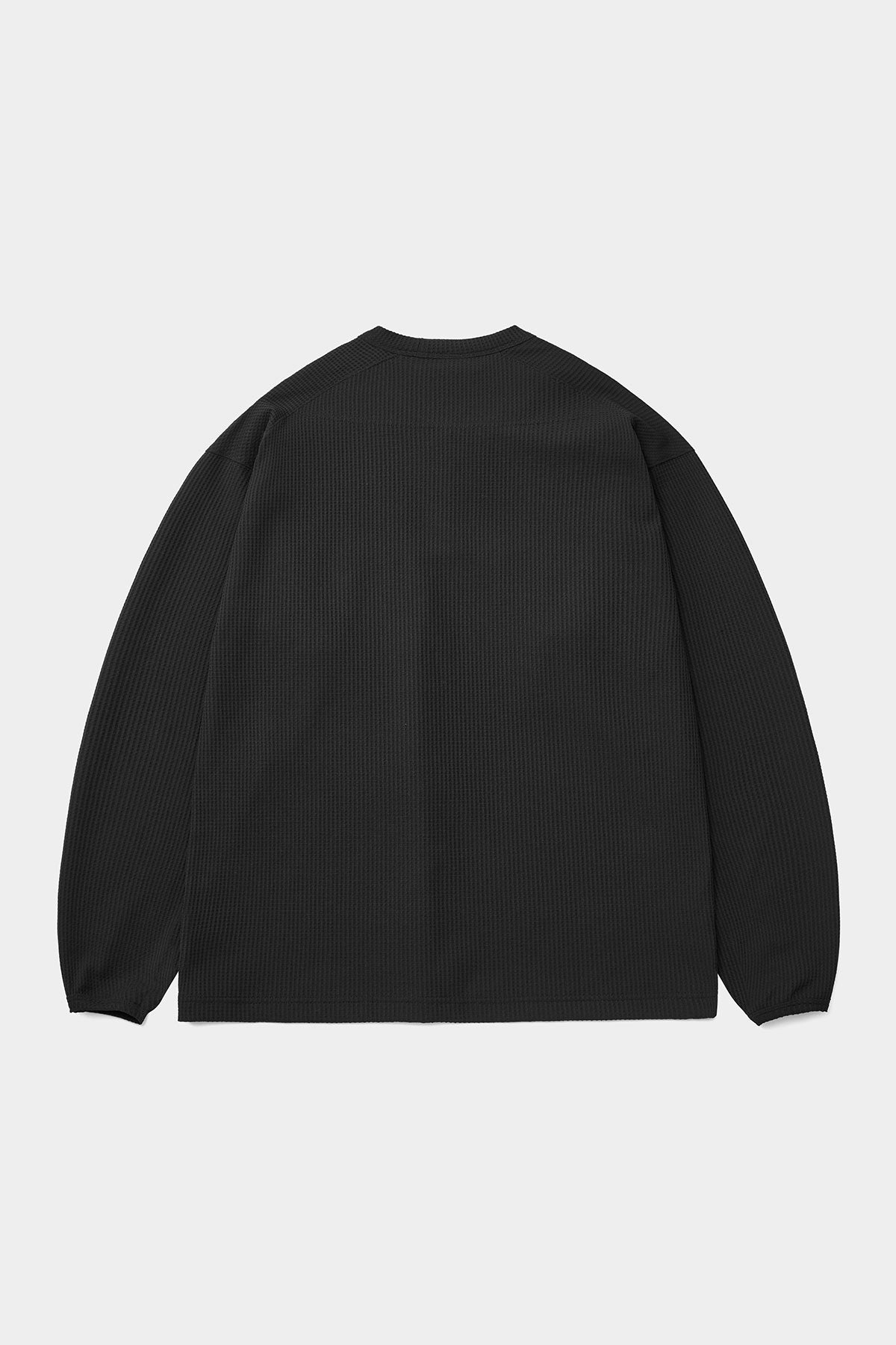 LW WAFFLE LSV TEE BLACK (Delivery date : 26.09.28)