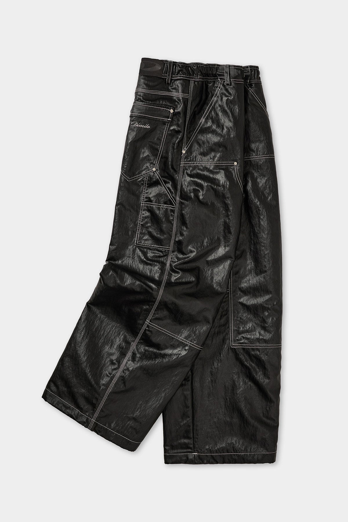COATED DOUBLE KNEE PANTS (WIDE FIT LV.2) BLACK (Delivery start : 26.09.09)