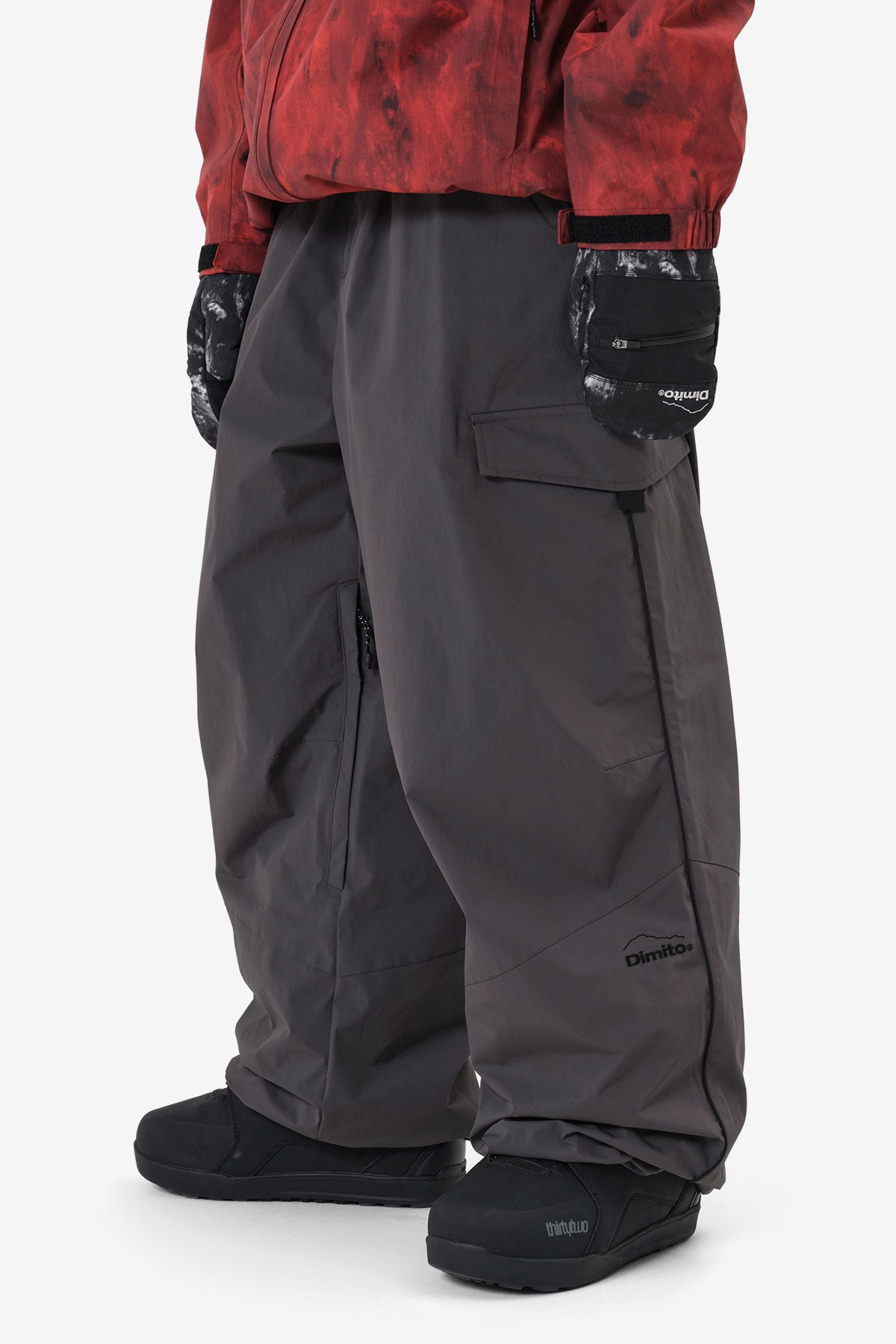 スノーボード Dimito LINE CARGO PANTS CHARCOAL DIMITO ディミト スノーボード ウェア パンツ ユニセックス