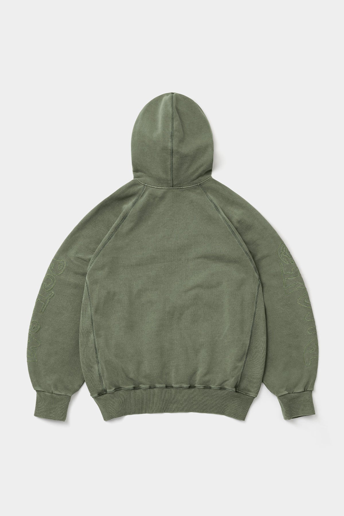 OVERLOCK ZIP-UP GD HOODIE WASHED KHAKI