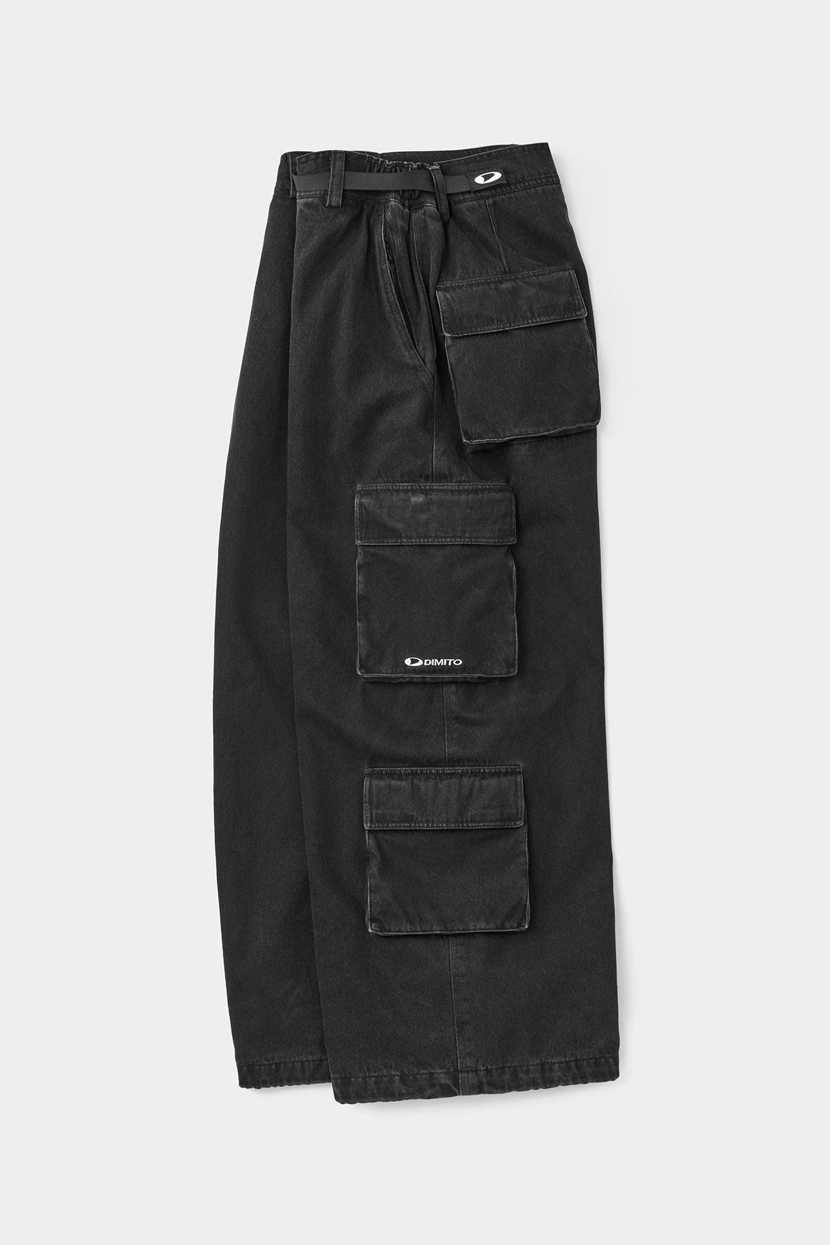 DENIM MULTI CARGO PANTS (WIDE FIT LV.2) DW BLACK (Delivery start : 26.09.09)