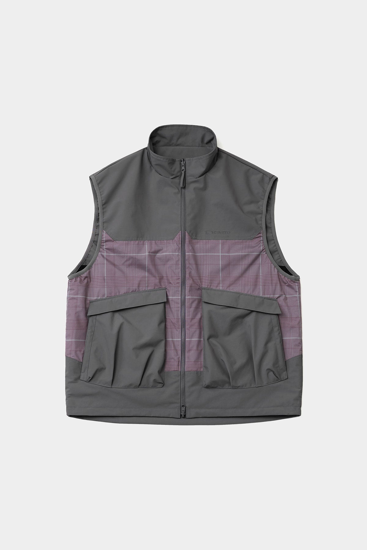 REVERSIBLE WIND VEST WINE CHECK (Delivery start : 26.09.09)