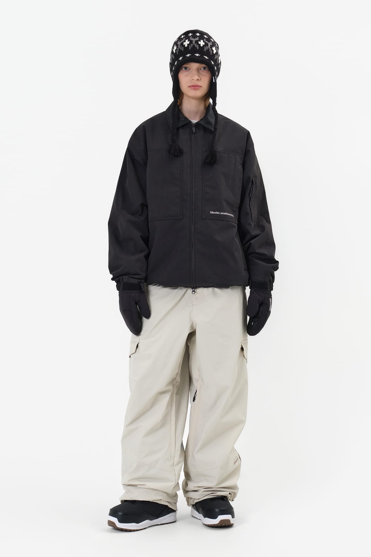 [INVITED] 25 AIR FORCE BANDED PANTS (WIDE FIT LV.1) IVORY