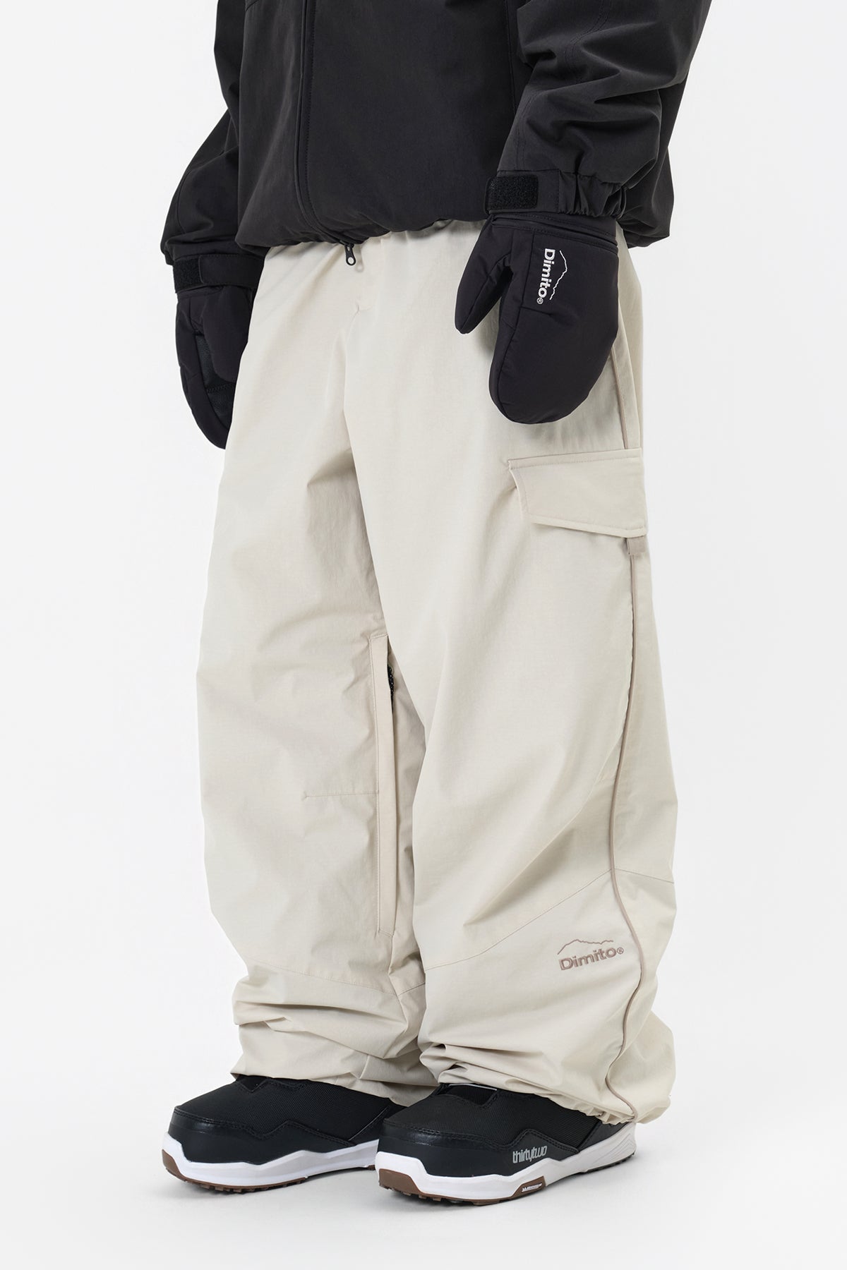 [INVITED] 25 AIR FORCE BANDED PANTS (WIDE FIT LV.1) IVORY