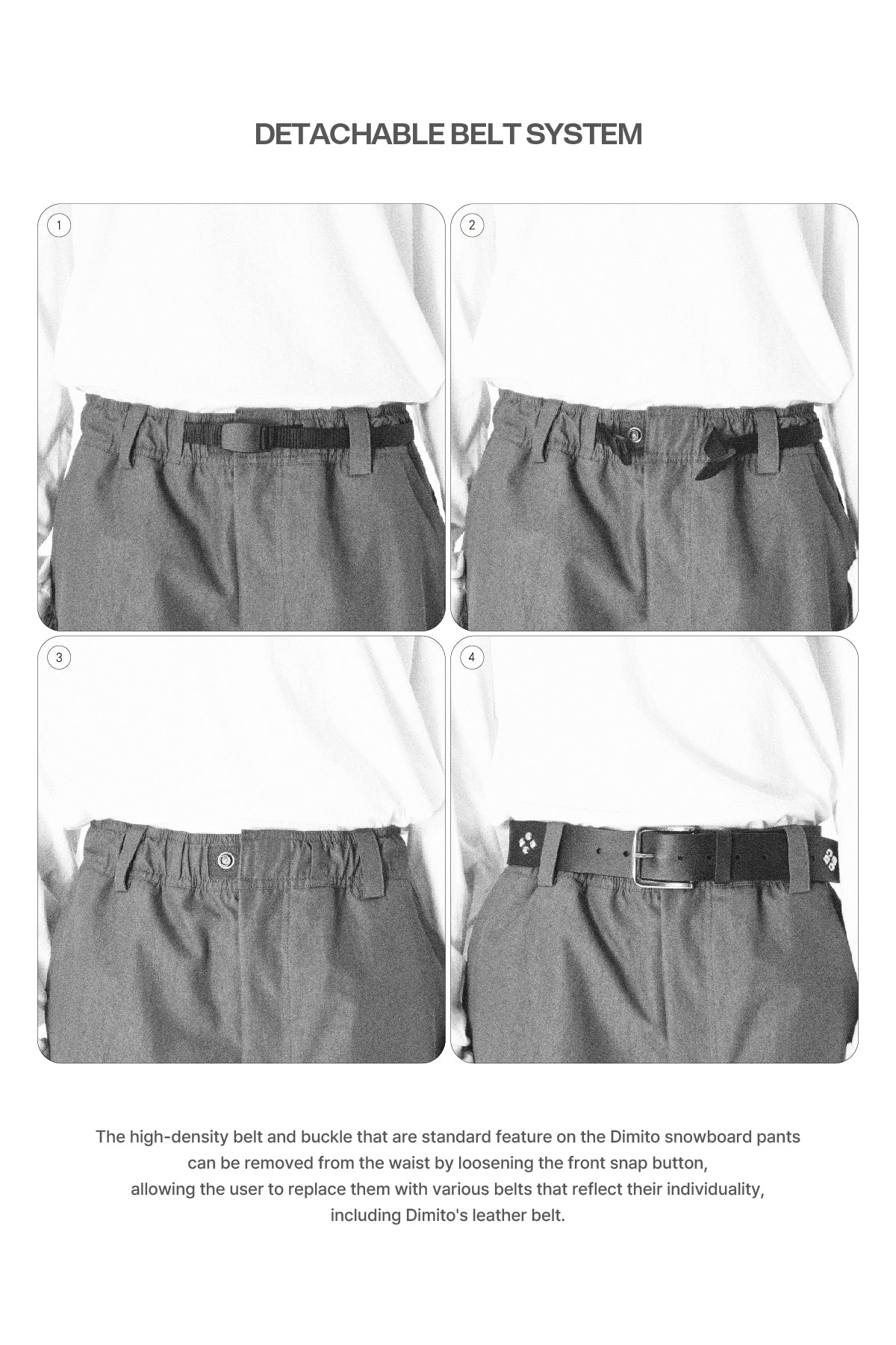 VERT 25 AIR FORCE BANDED PANTS (WIDE FIT LV.1) MID BLACK