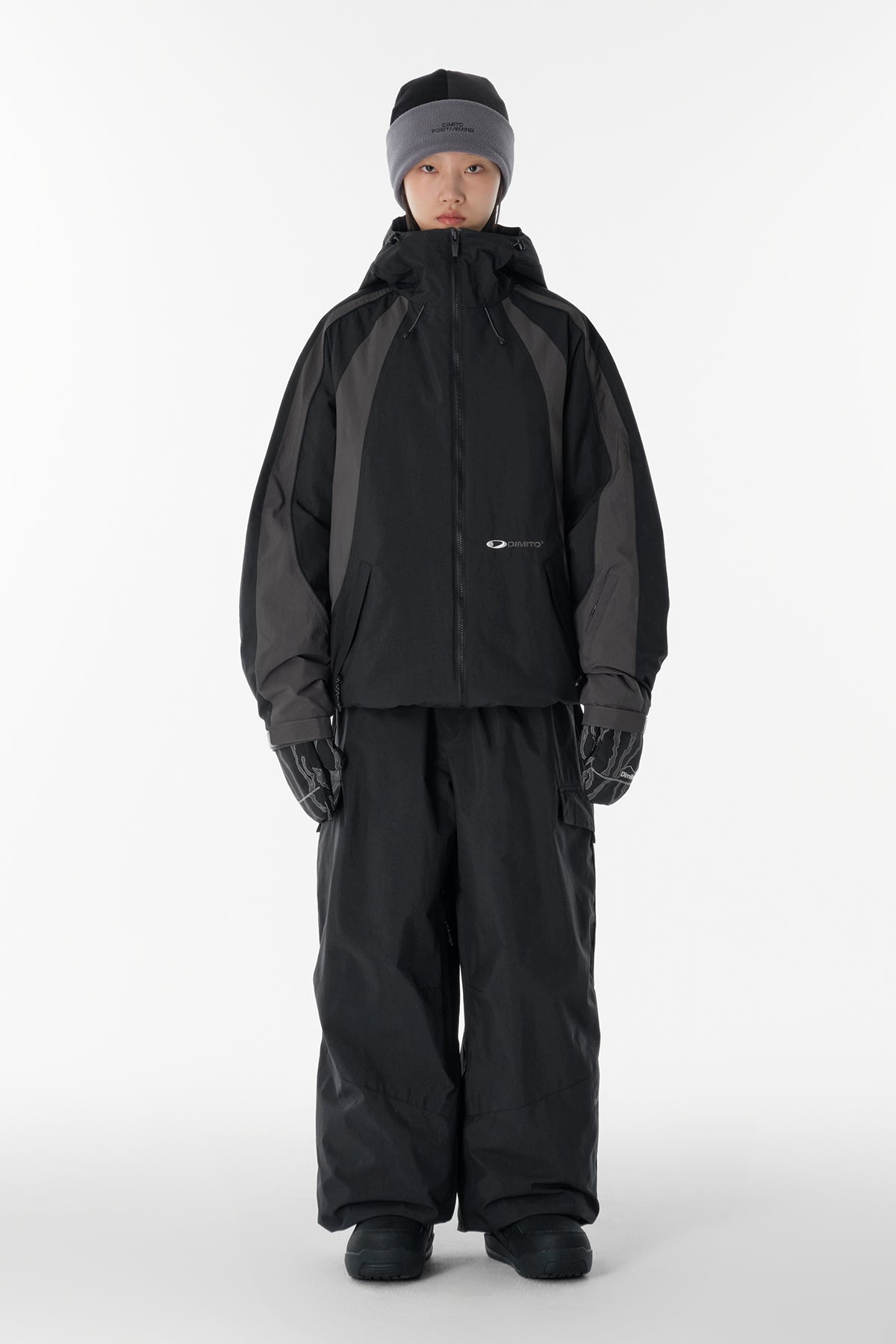 VERT 25 AIR FORCE BANDED PANTS (WIDE FIT LV.1) MID BLACK