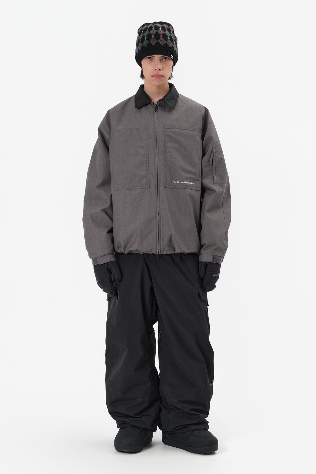 VERT 25 AIR FORCE BANDED PANTS (WIDE FIT LV.1) MID BLACK