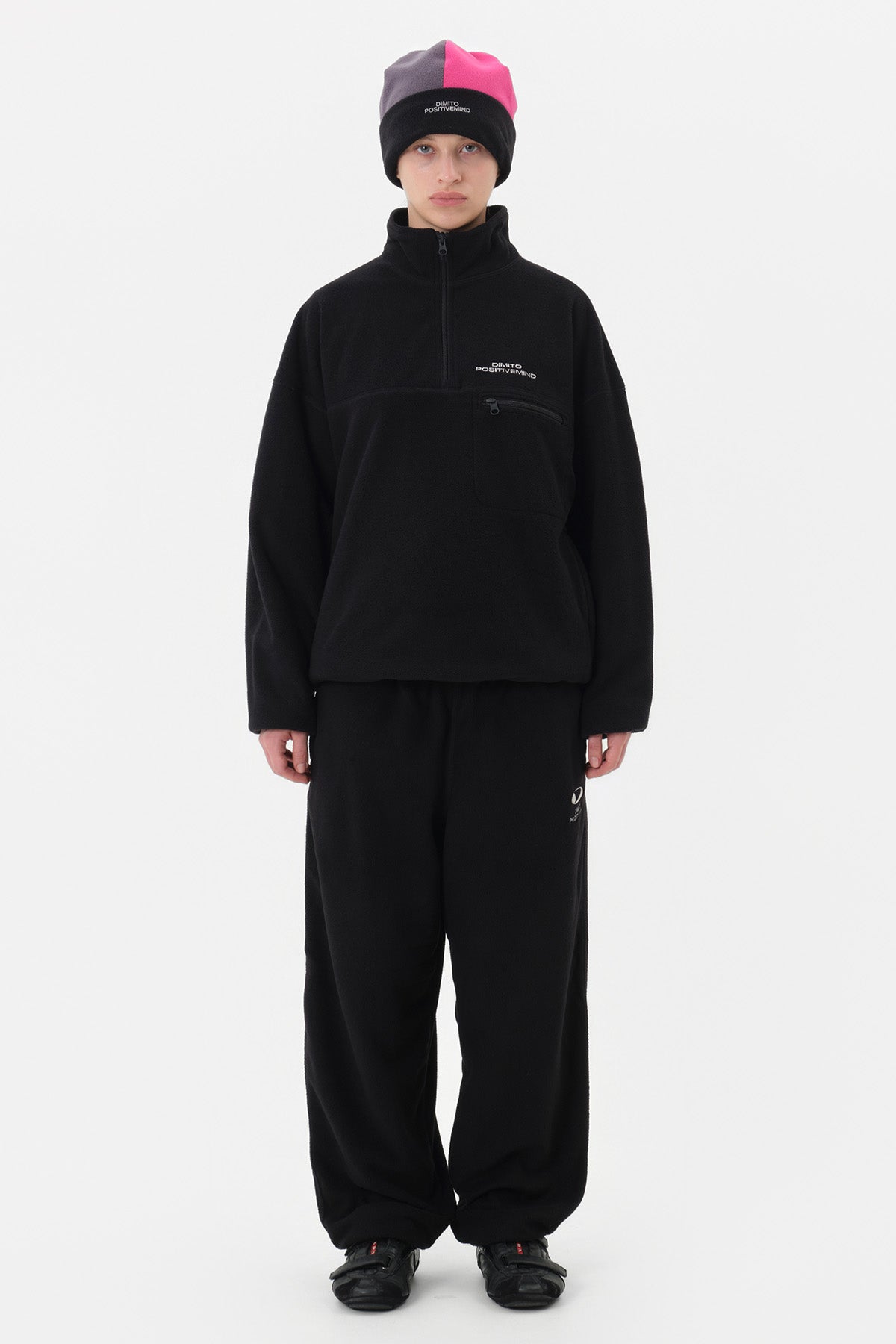 VERT 25 FLEECE HALF ZIP BLACK