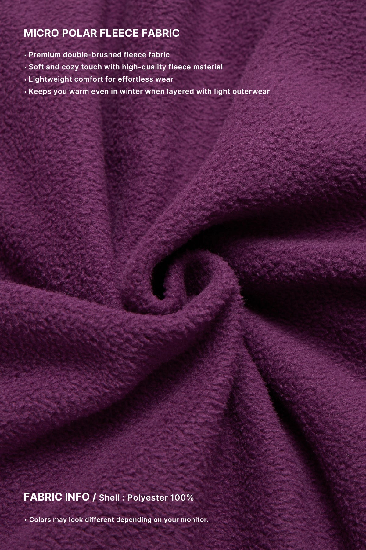 VERT 25 FLEECE HALF ZIP VIOLET