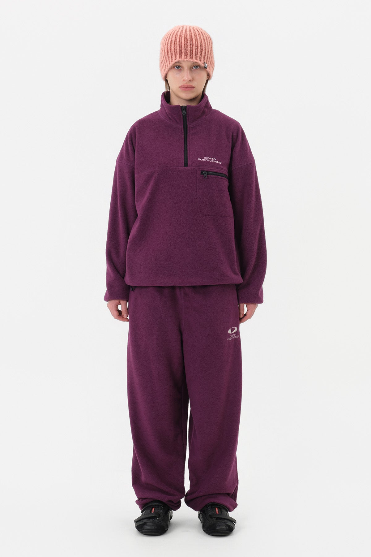 VERT 25 FLEECE HALF ZIP VIOLET