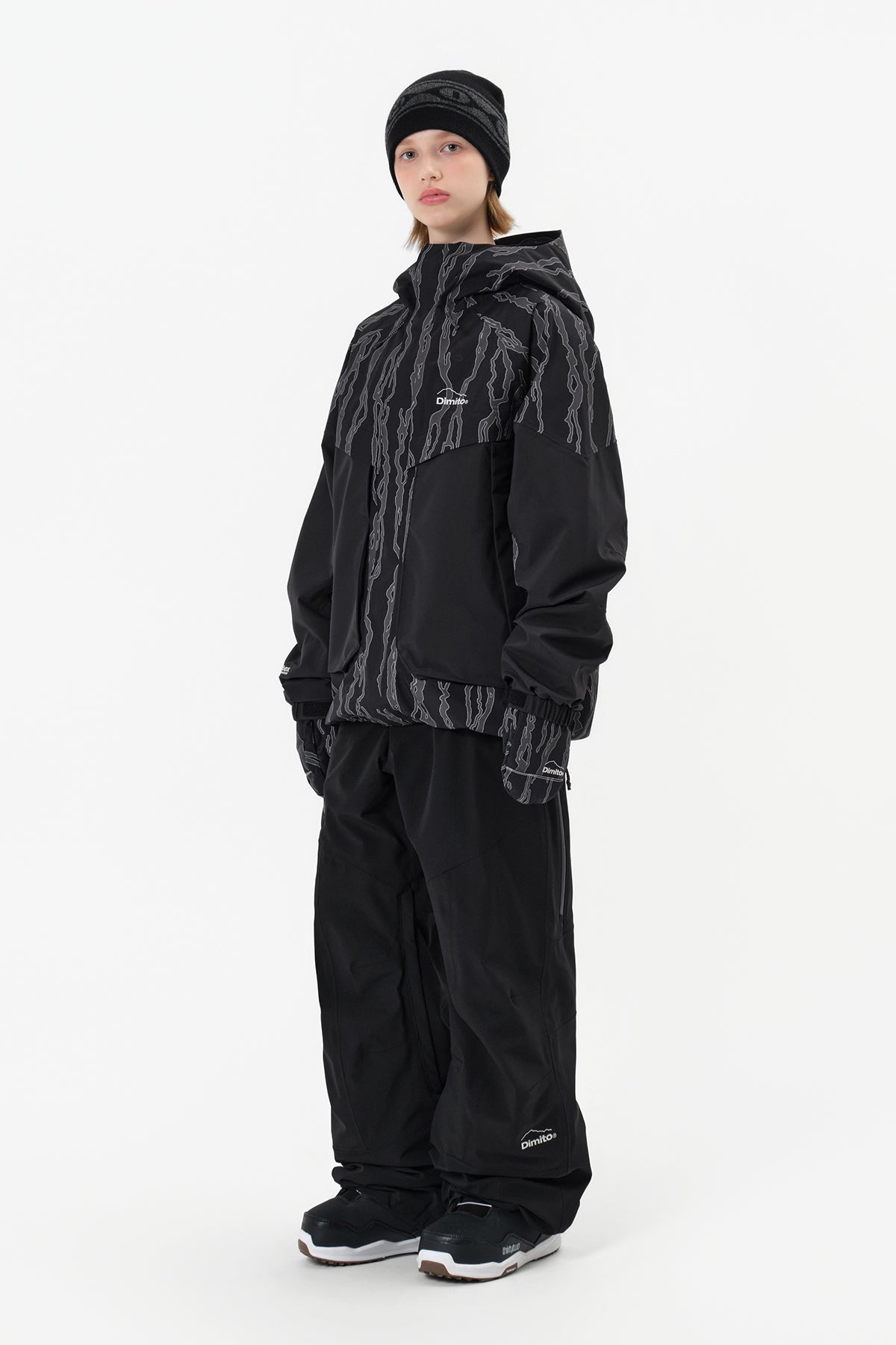 [INVITED] 25 LEVEL 2L PANTS (RELAXED FIT) BLACK