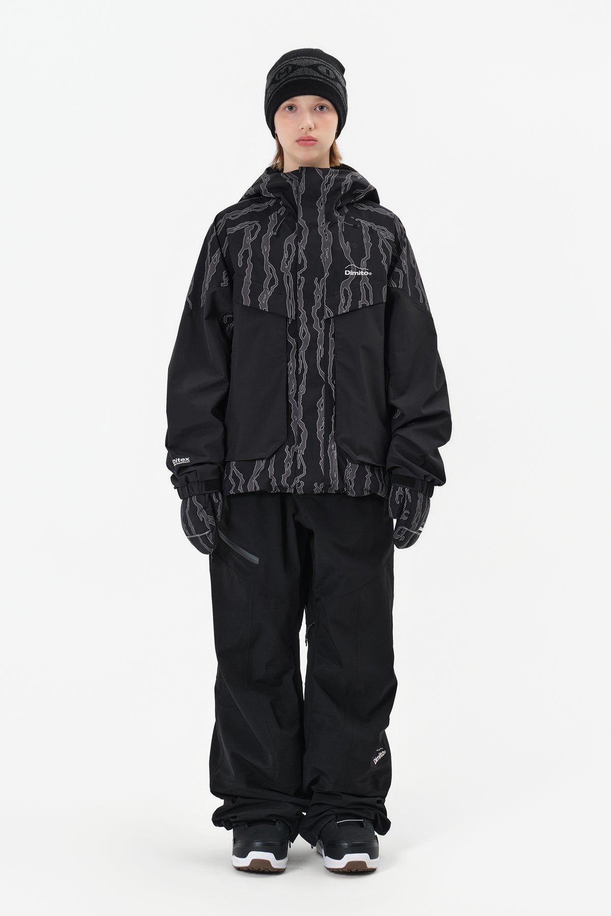 [INVITED] 25 LEVEL 2L PANTS (RELAXED FIT) BLACK