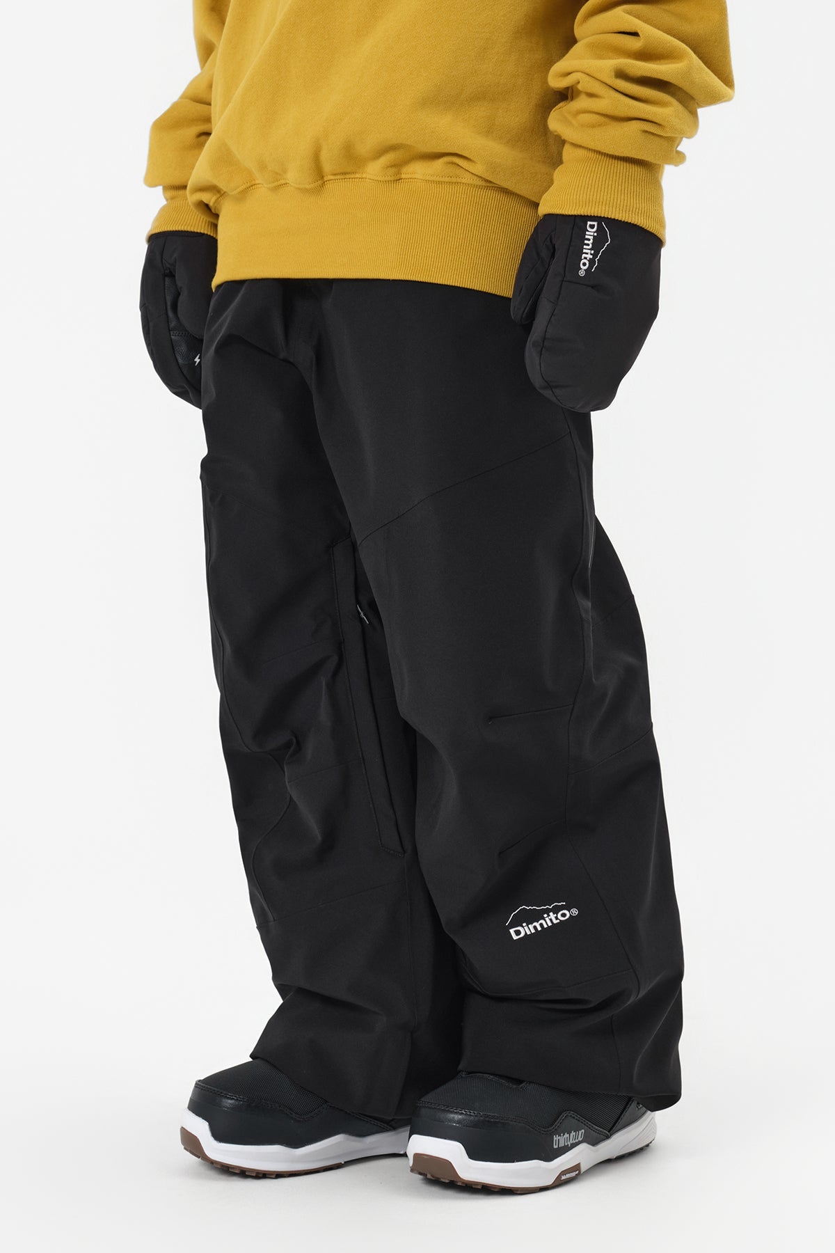 [INVITED] 25 LEVEL 2L PANTS (RELAXED FIT) BLACK