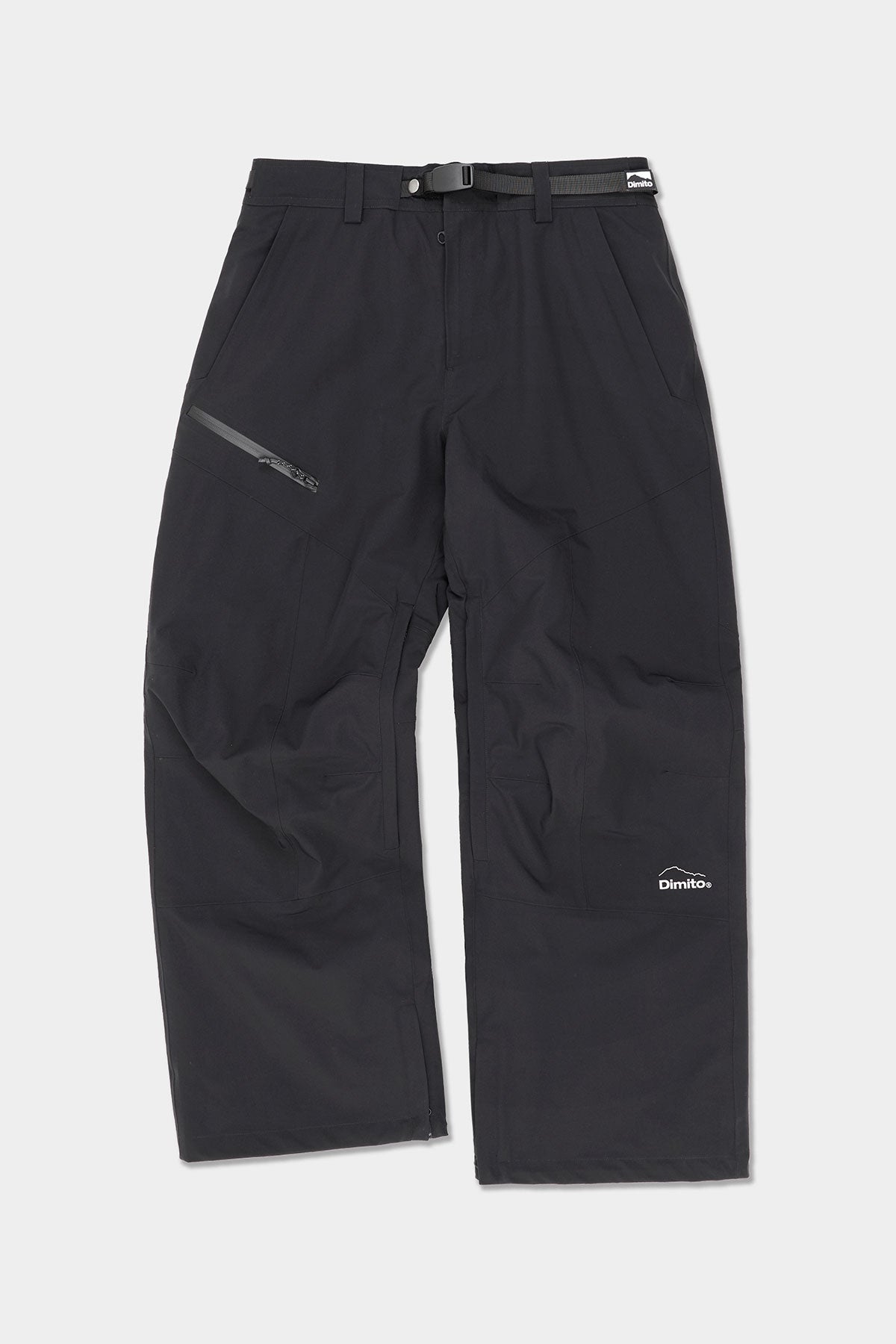 [INVITED] 25 LEVEL 2L PANTS (RELAXED FIT) BLACK