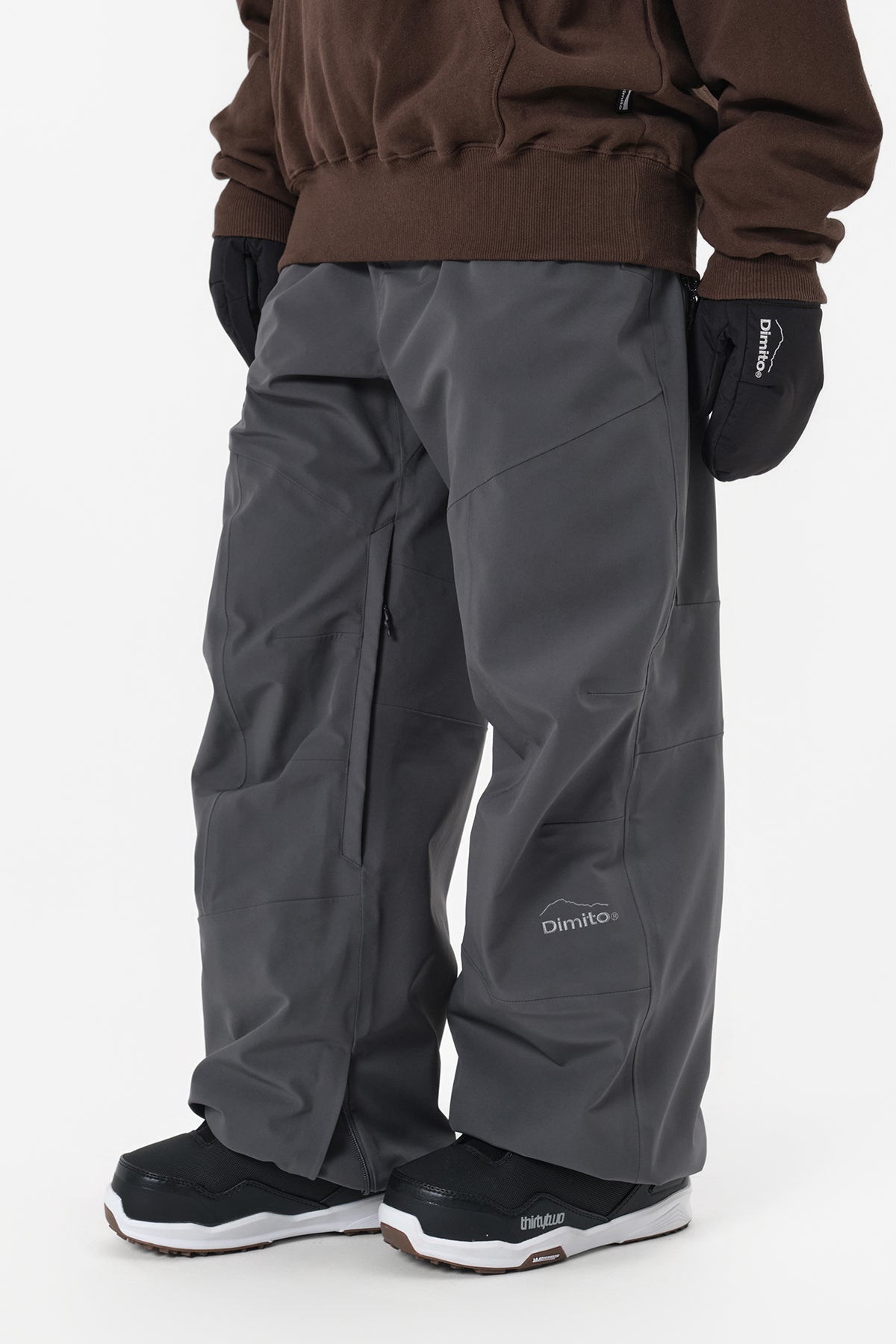 [INVITED] 25 LEVEL 2L PANTS (RELAXED FIT) COOL GREY