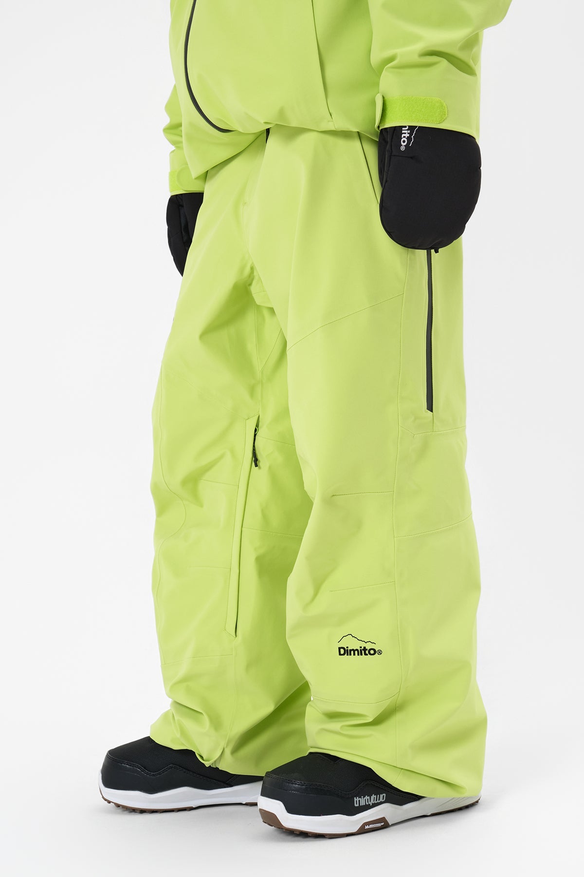 [INVITED] 25 LEVEL 2L PANTS (RELAXED FIT) LIME