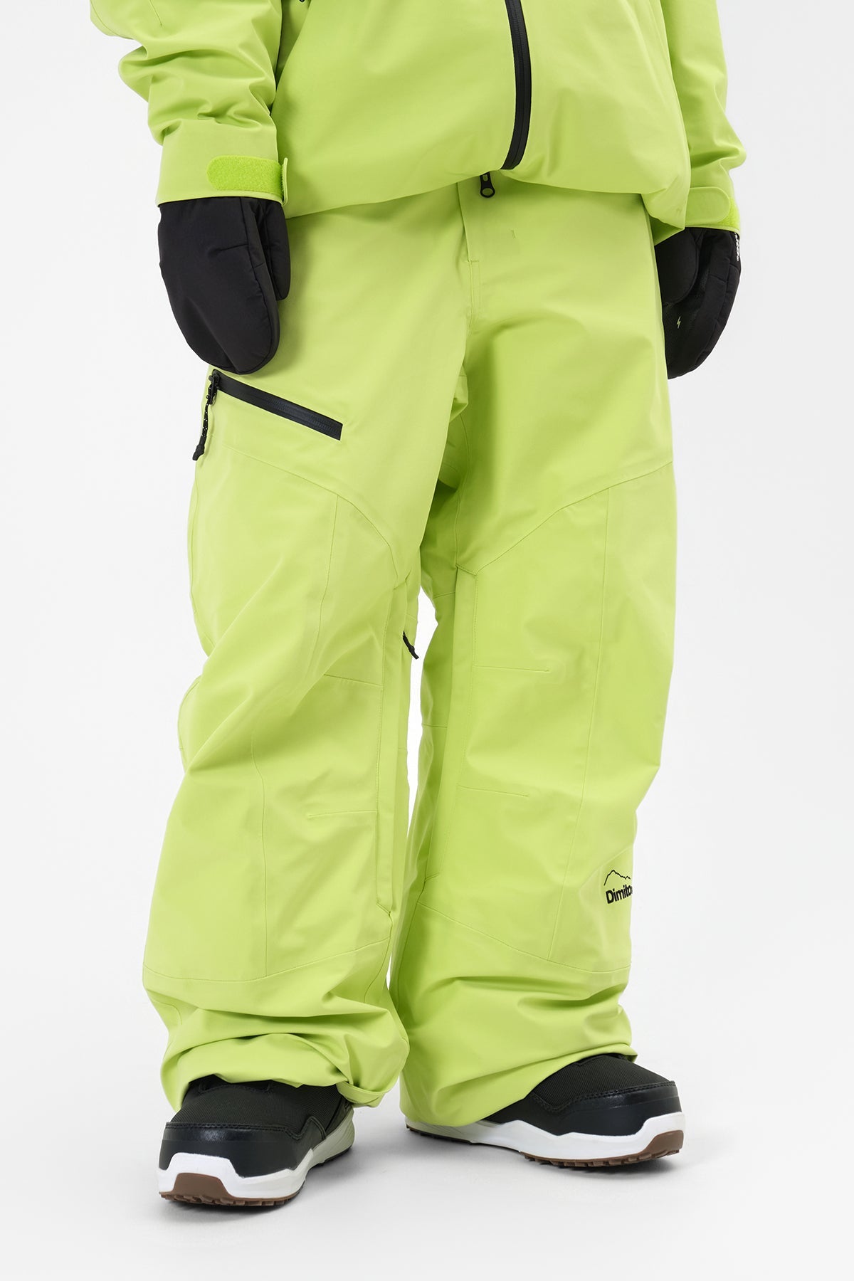 [INVITED] 25 LEVEL 2L PANTS (RELAXED FIT) LIME