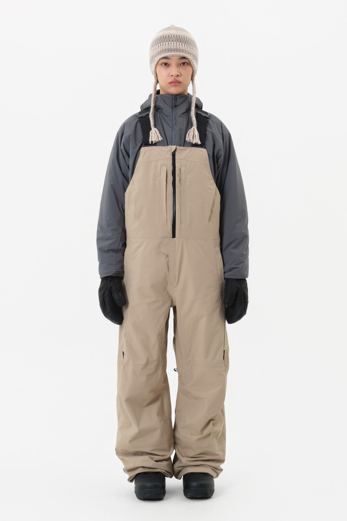 [INVITED] 25 VTX BIB 2L PANTS (STANDARD FIT) TAUPE