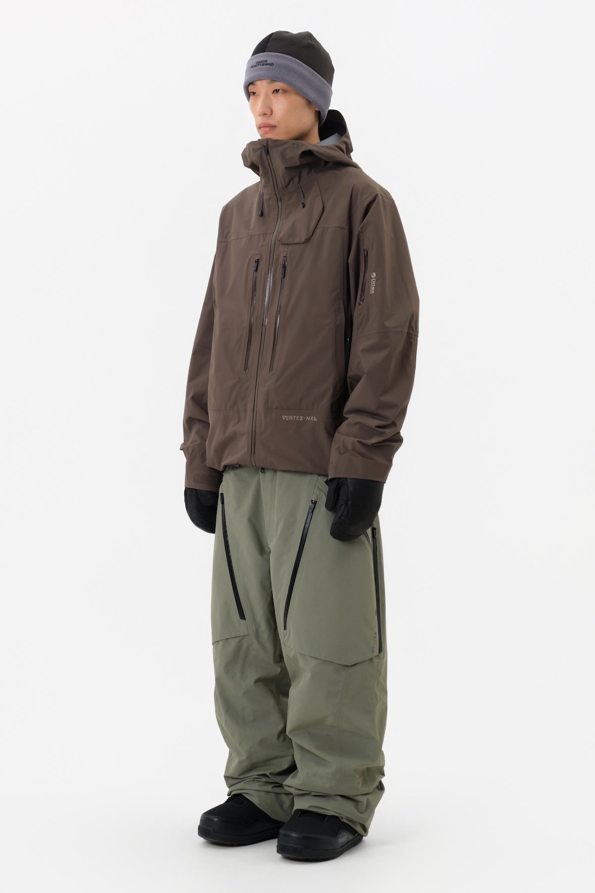 VERT 25 VTX OG 3L JACKET DARK BROWN