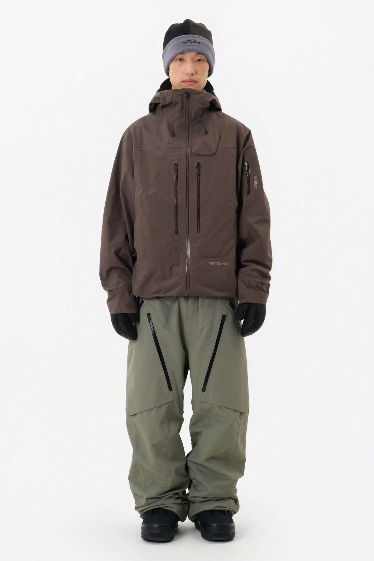 VERT 25 VTX OG 3L JACKET DARK BROWN