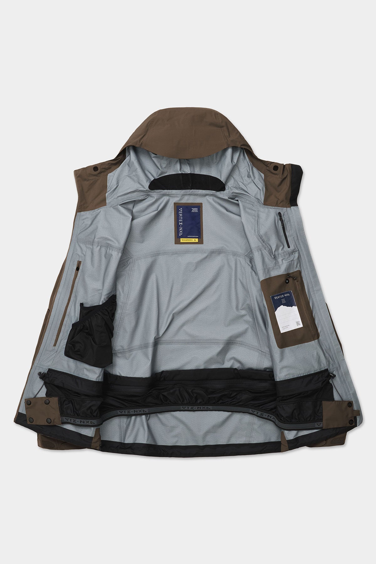VERT 25 VTX OG 3L JACKET DARK BROWN