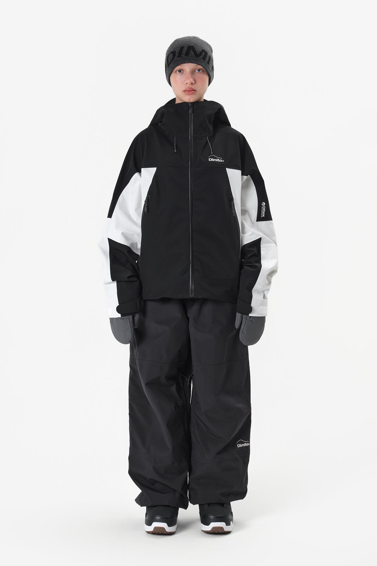 [INVITED] AIR VENT BANDED PANTS (WIDE FIT LV.1) BLACK