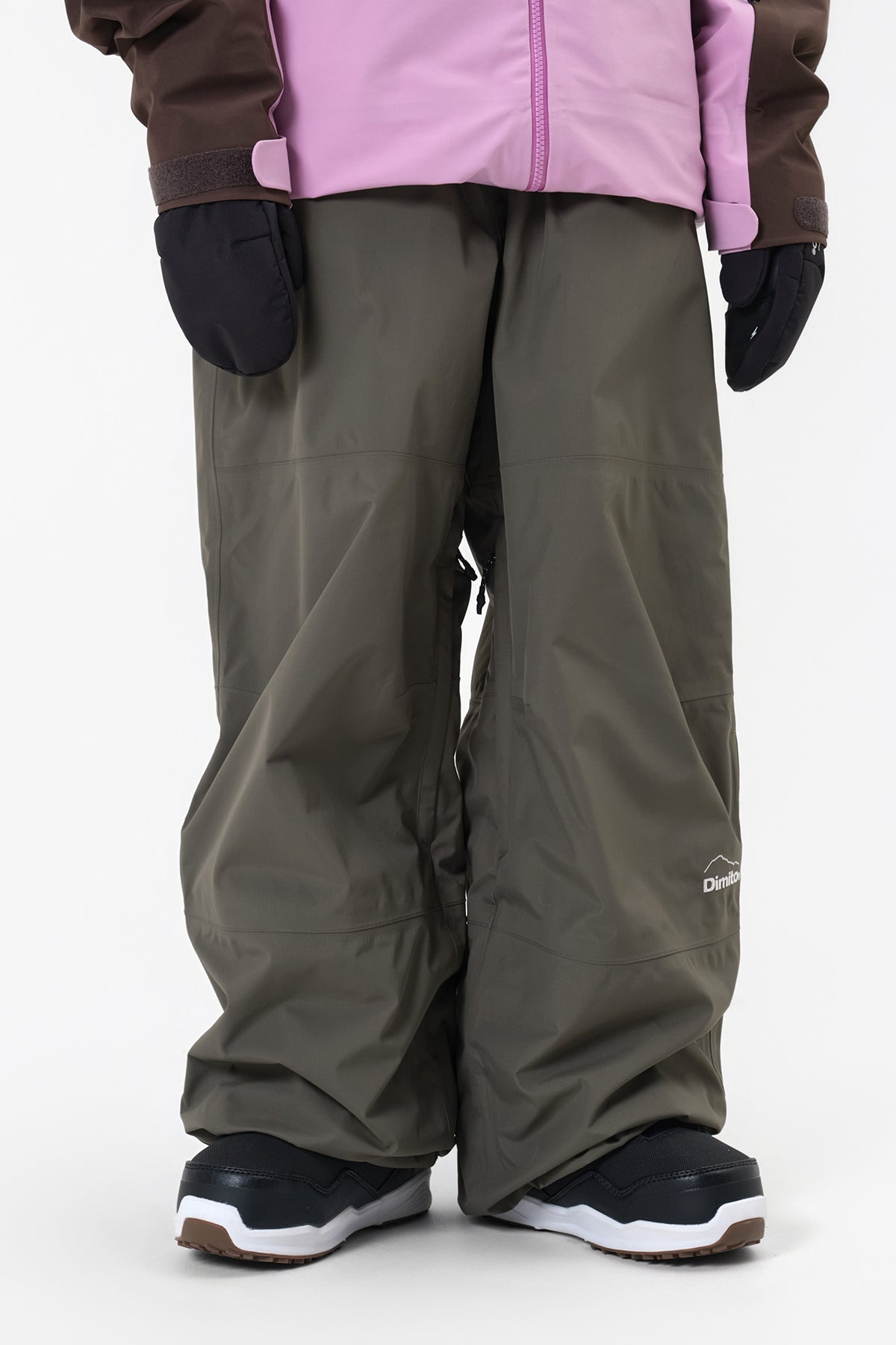 [INVITED] AIR VENT BANDED PANTS (WIDE FIT LV.1) DARK OLIVE