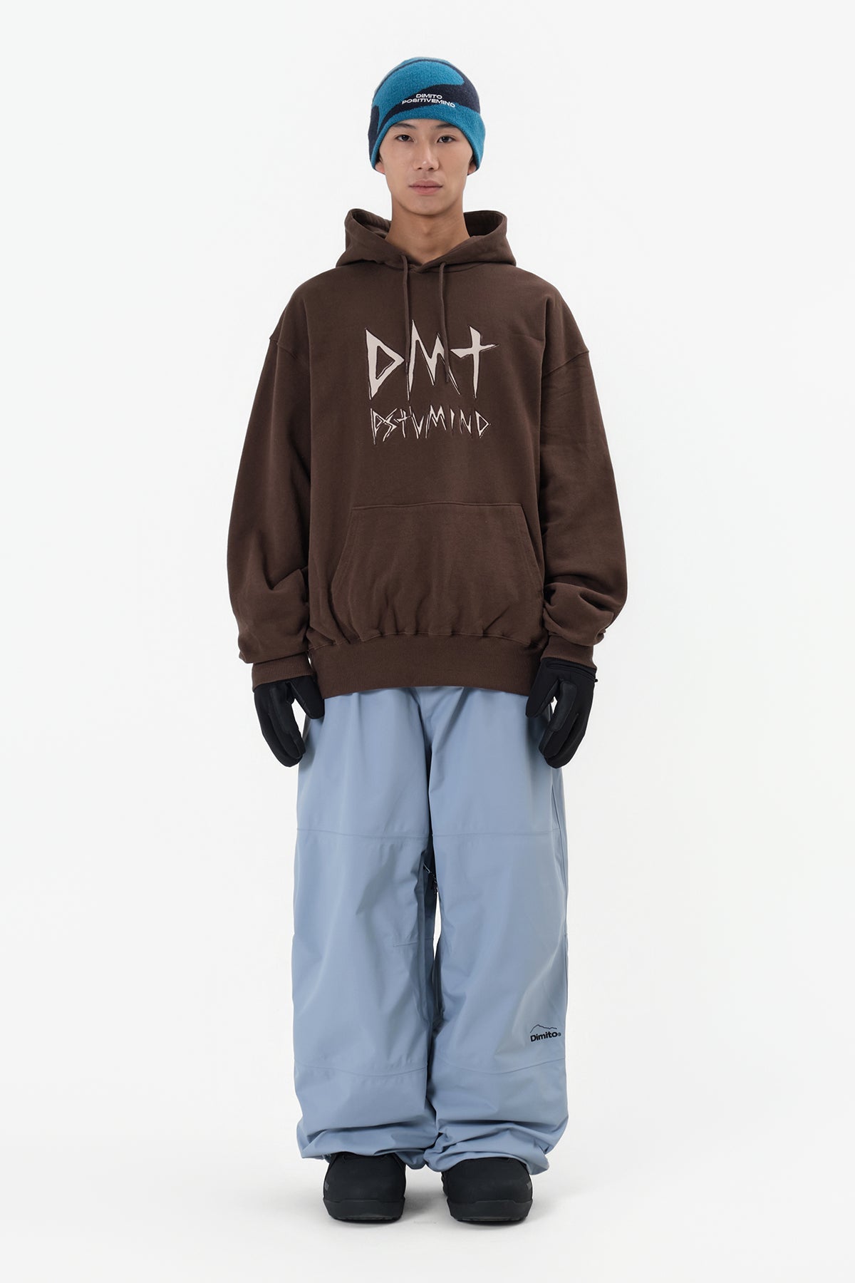 [INVITED] AIR VENT BANDED PANTS (WIDE FIT LV.1) SLATE BLUE