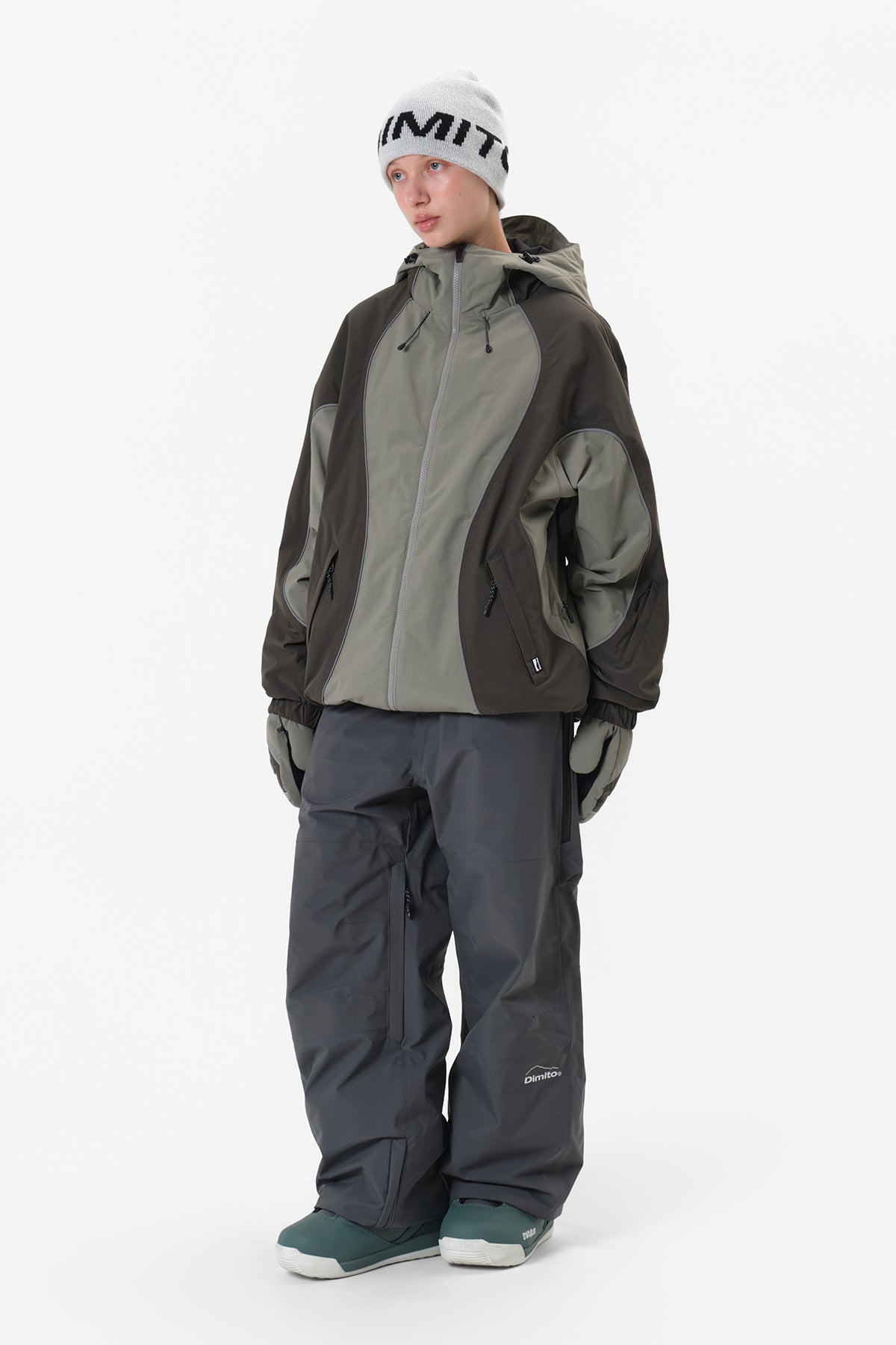 [INVITED] BARRIER PANTS (RELAXED FIT) DARK SHADOW