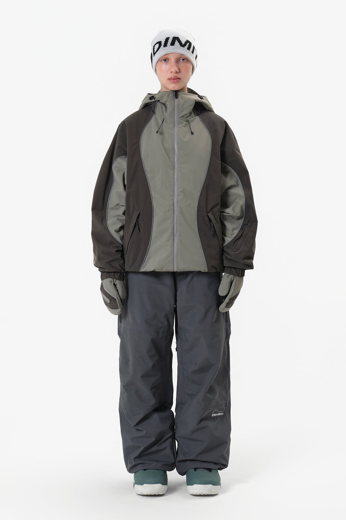 [INVITED] BARRIER PANTS (RELAXED FIT) DARK SHADOW