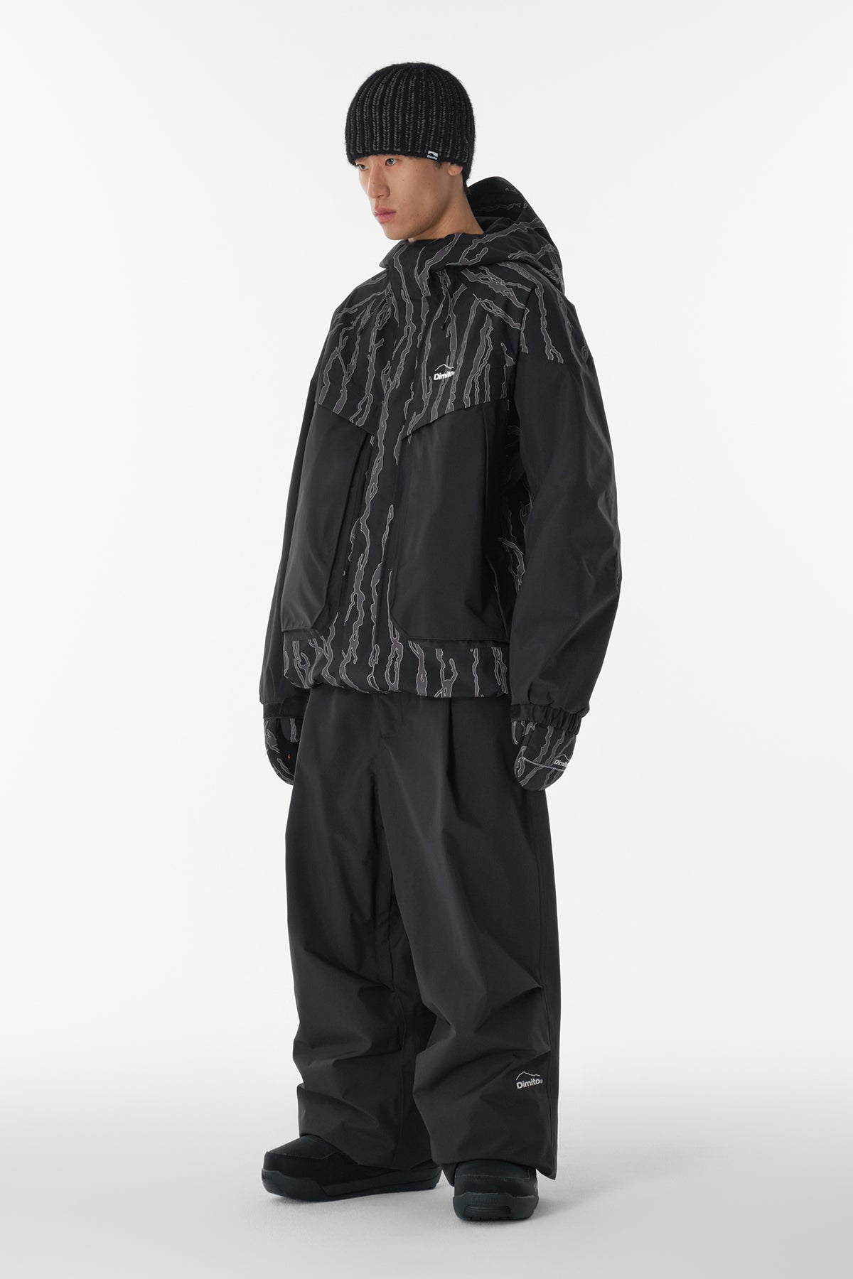 VERT BASIC WIDE PANTS (WIDE FIT LV.2) BLACK