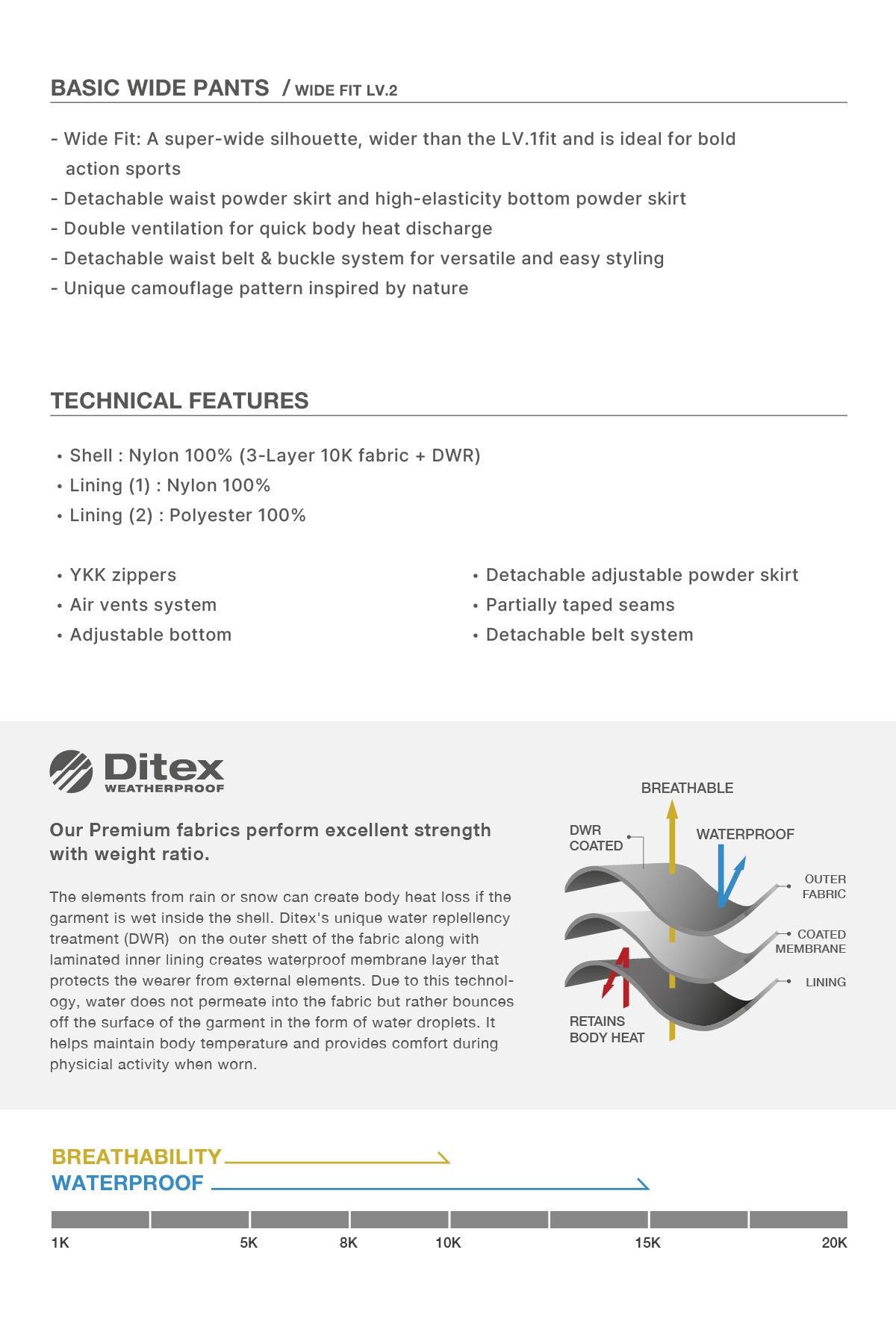 VERT BASIC WIDE PANTS (WIDE FIT LV.2) HAE MT BLACK