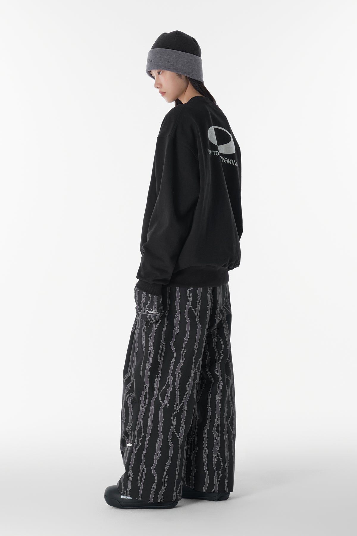 VERT BASIC WIDE PANTS (WIDE FIT LV.2) HAE MT BLACK