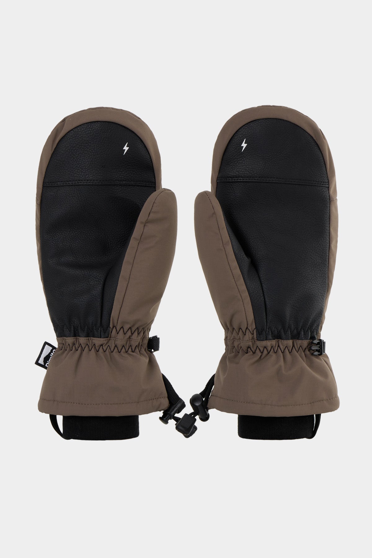 VERT BLOCK VENT MITTEN DARK BROWN