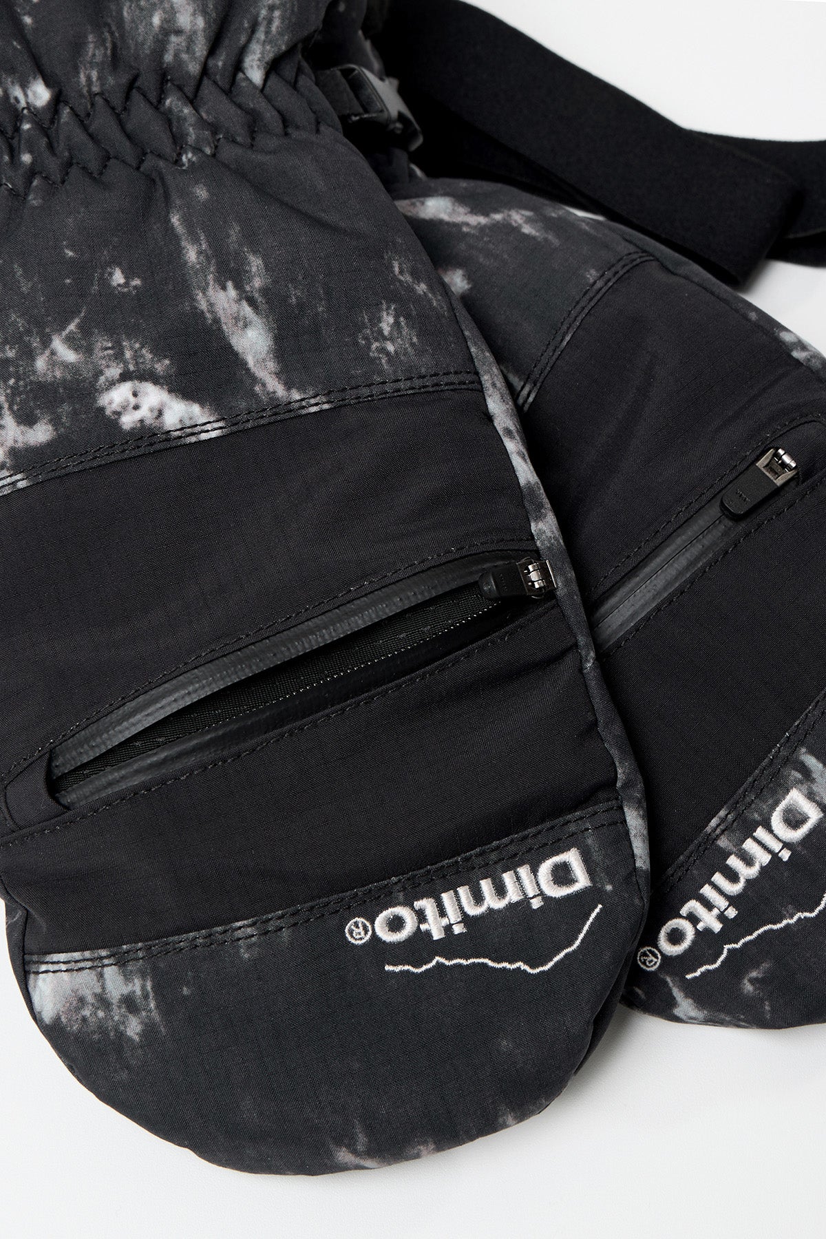 VERT BLOCK VENT MITTEN MARBLE BLACK