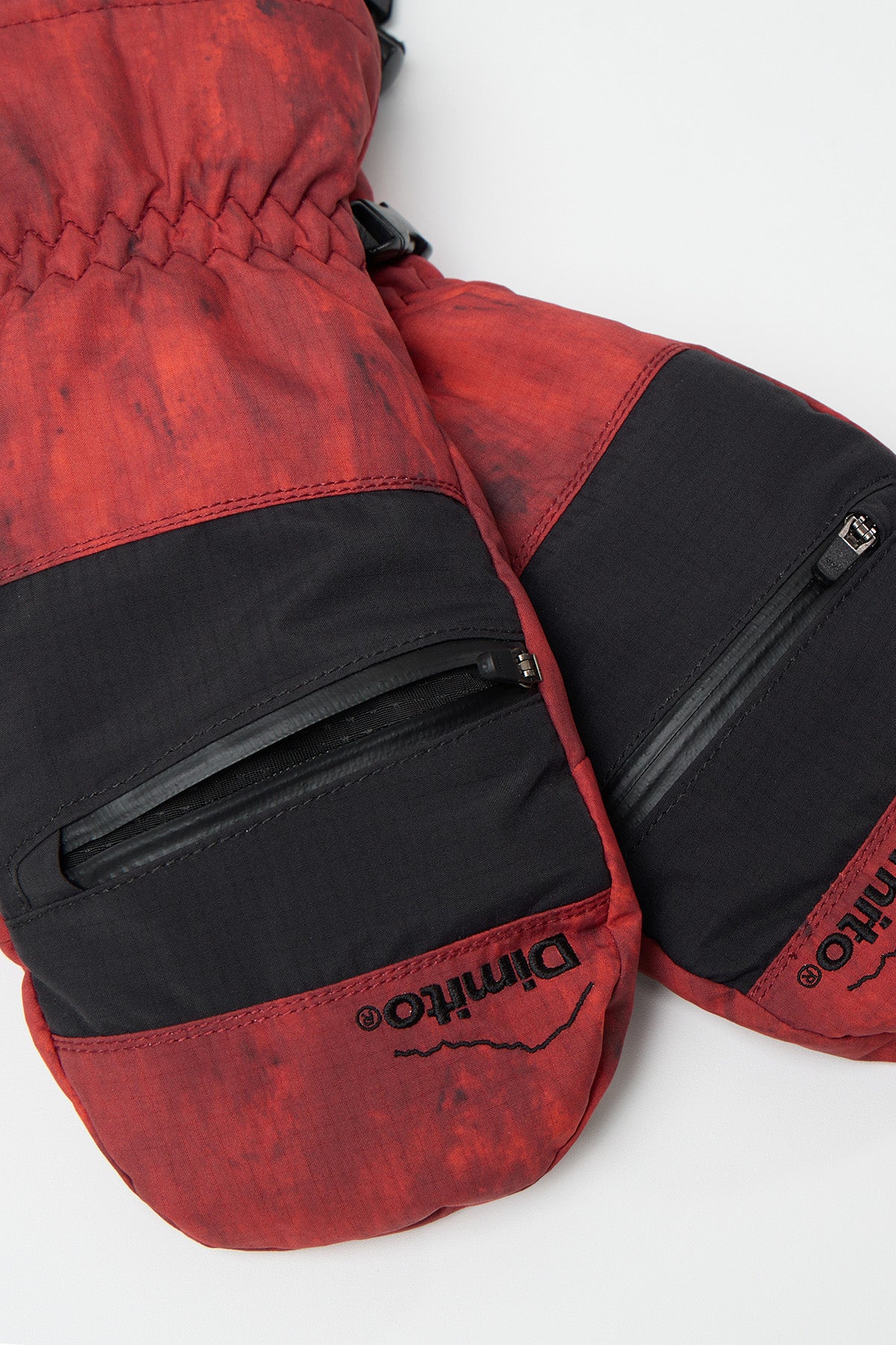 VERT BLOCK VENT MITTEN MARBLE RED