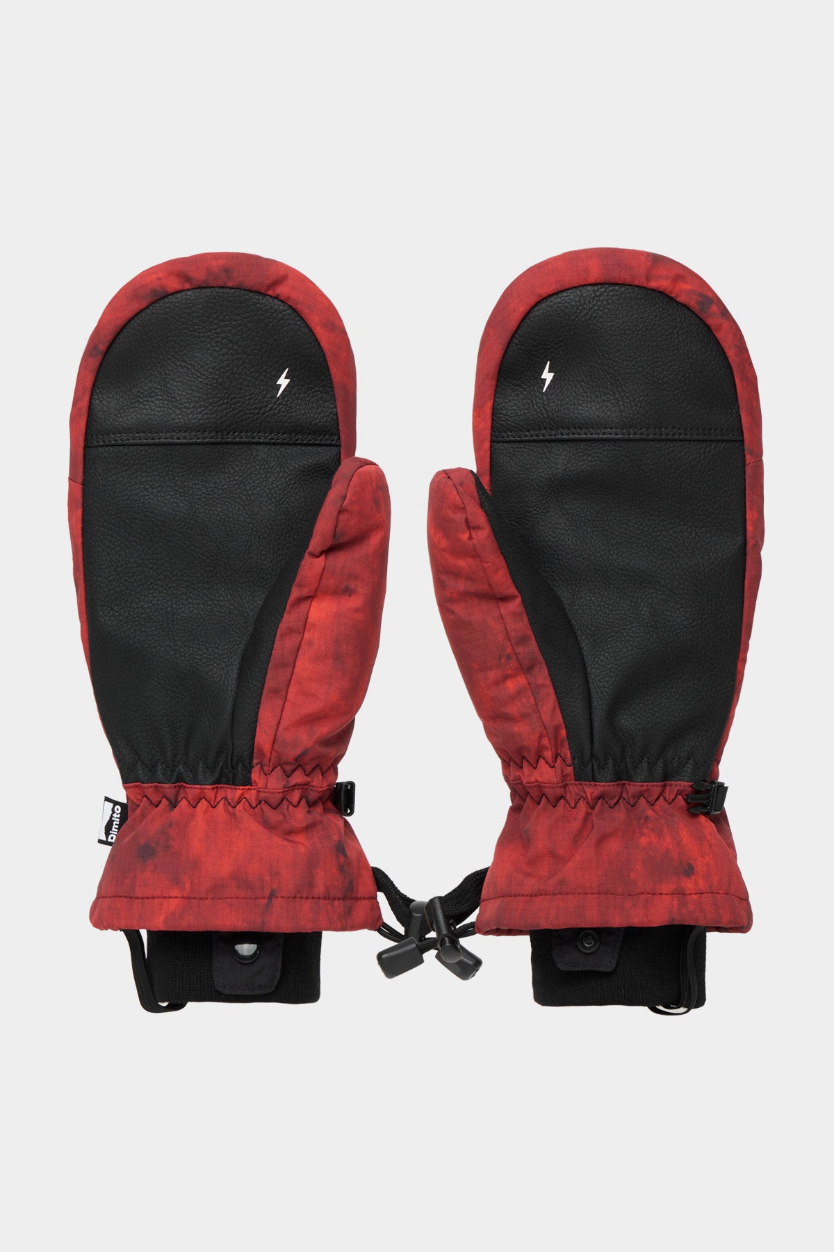 VERT BLOCK VENT MITTEN MARBLE RED