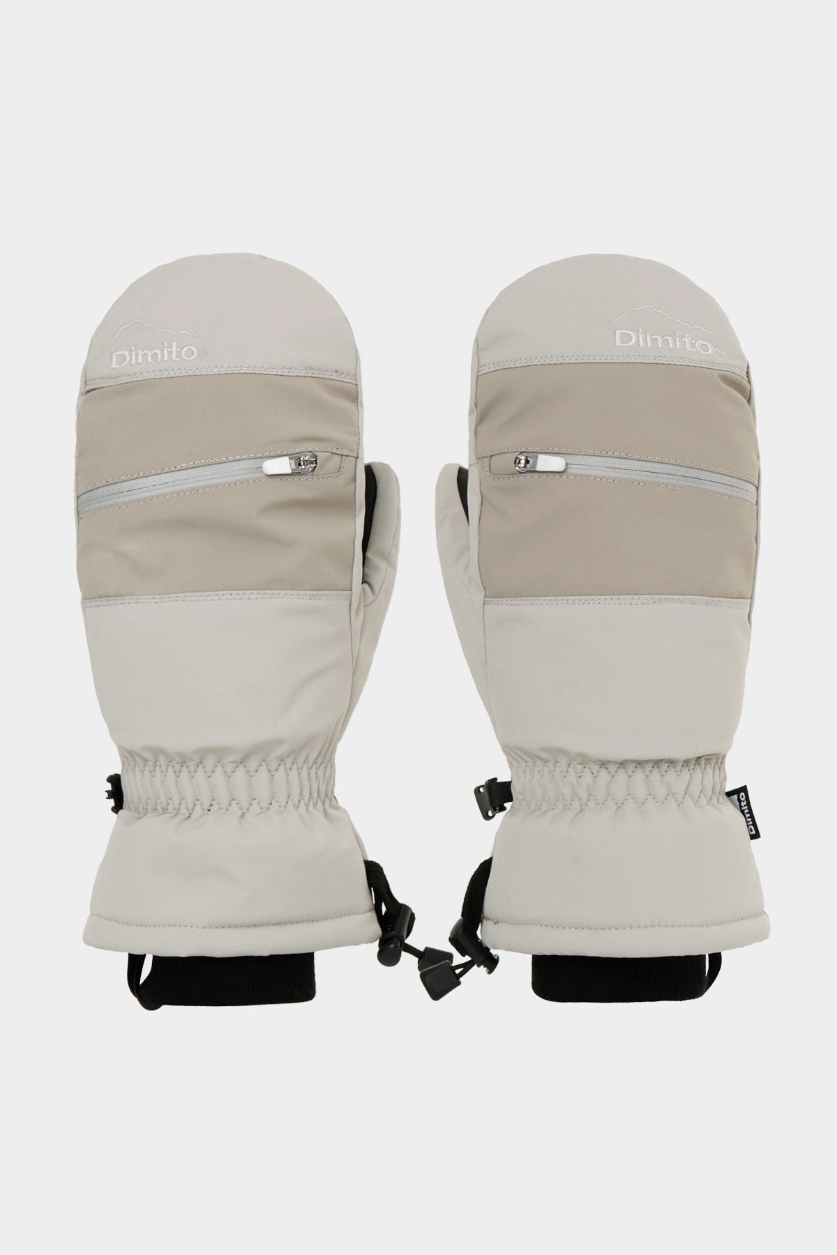 VERT BLOCK VENT MITTEN OATMEAL