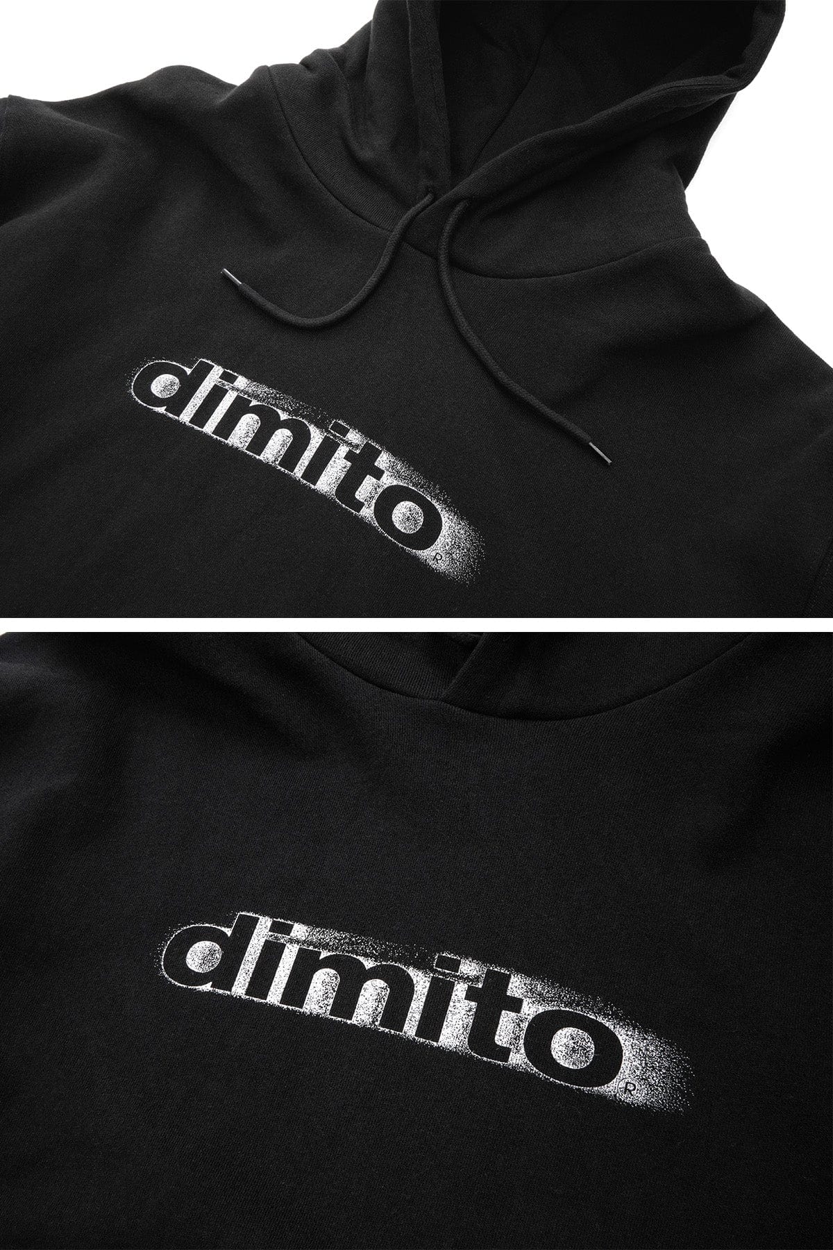 [INVITED] BLURRY LOGO HOODIE BLACK