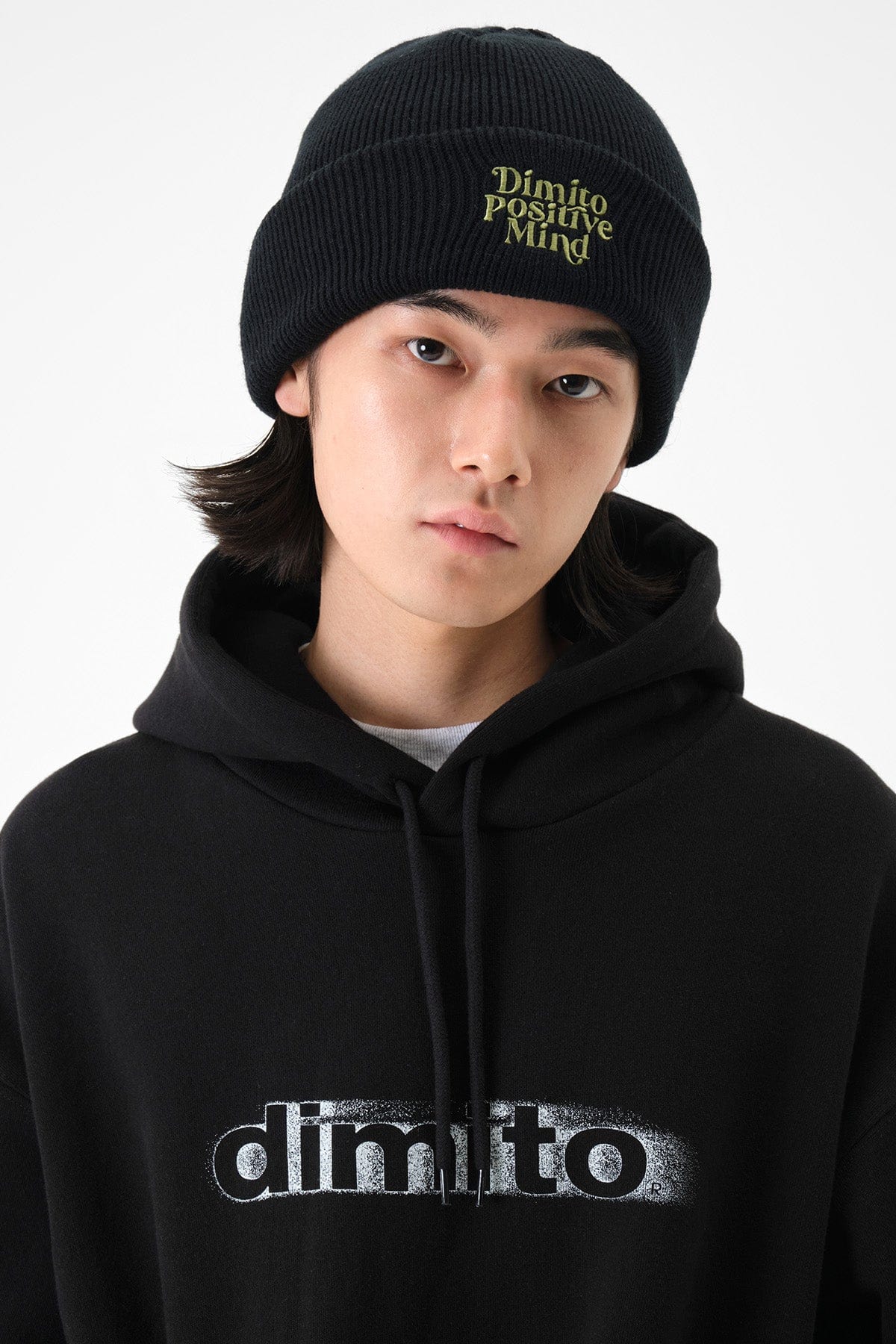 [INVITED] BLURRY LOGO HOODIE BLACK