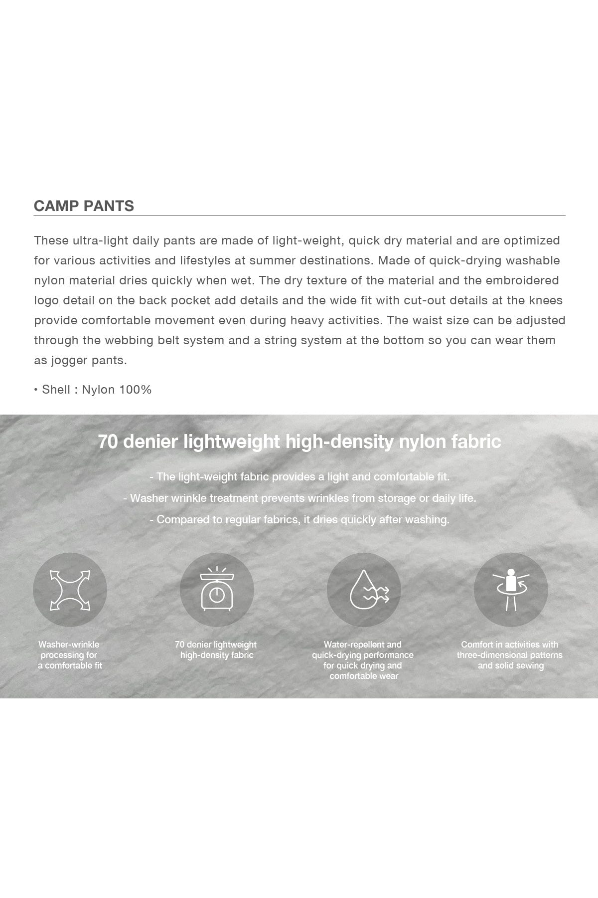 [INVITED] CAMP PANTS NAVY