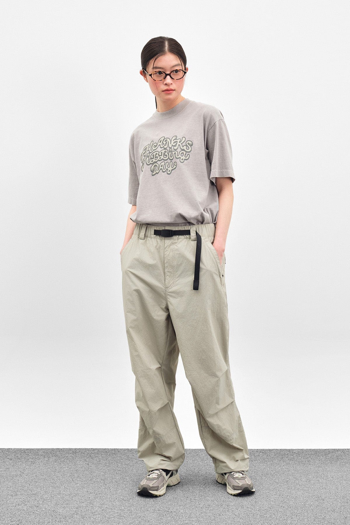 [INVITED] CAMP PANTS SLATE KHAKI