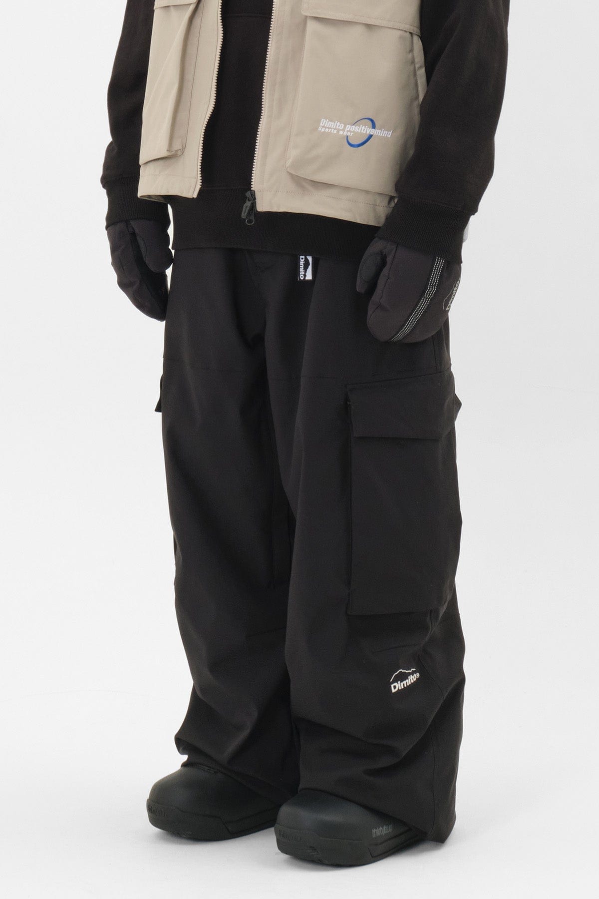 a　Dimito CARGO POCKET PANTS CARGO BIG PANTS BLACK – DIMITO INTERNATIONAL