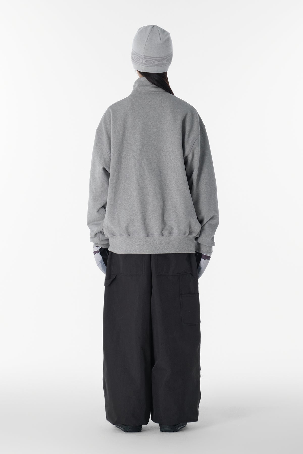 [INVITED] CARPENTER WIDE PANTS (WIDE FIT LV.1) FADE BLACK