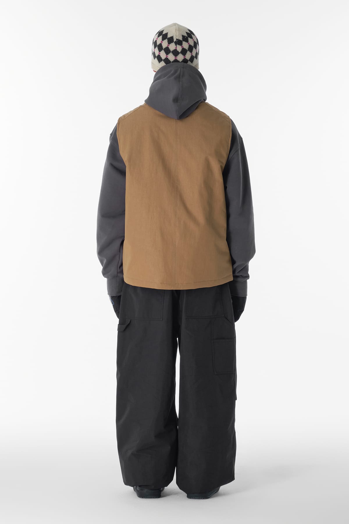 [INVITED] CARPENTER WIDE PANTS (WIDE FIT LV.1) FADE BLACK
